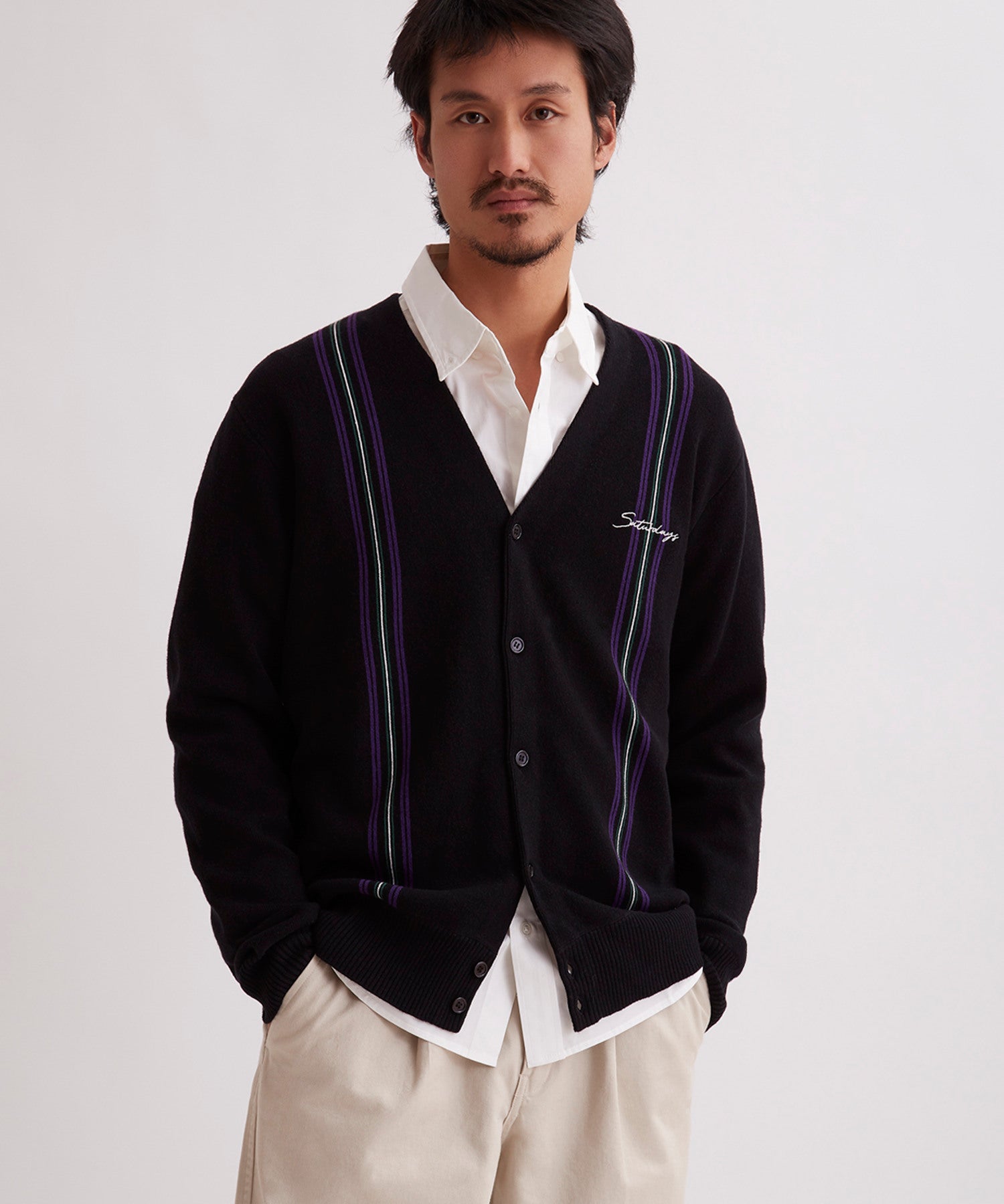 Michael High Guage Knit Cardigan | Saturdays NYC Japan