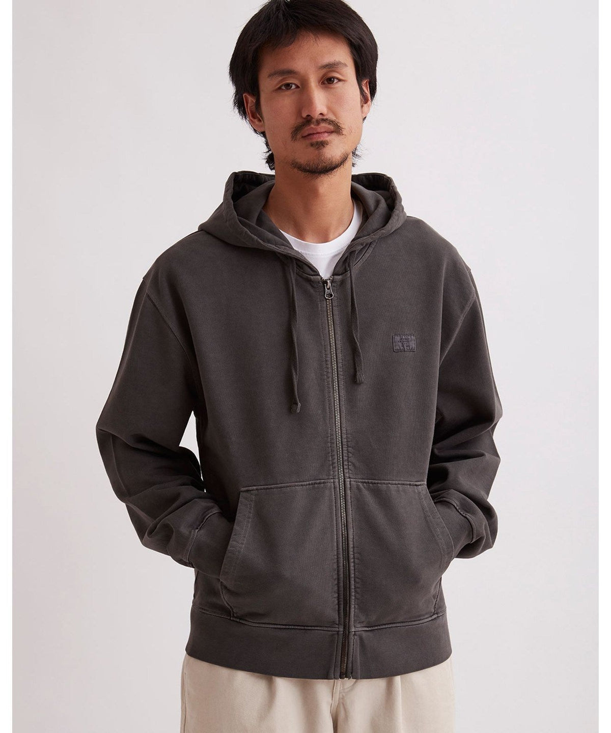 CANAL PIGMENT DYED ZIP HOODIE