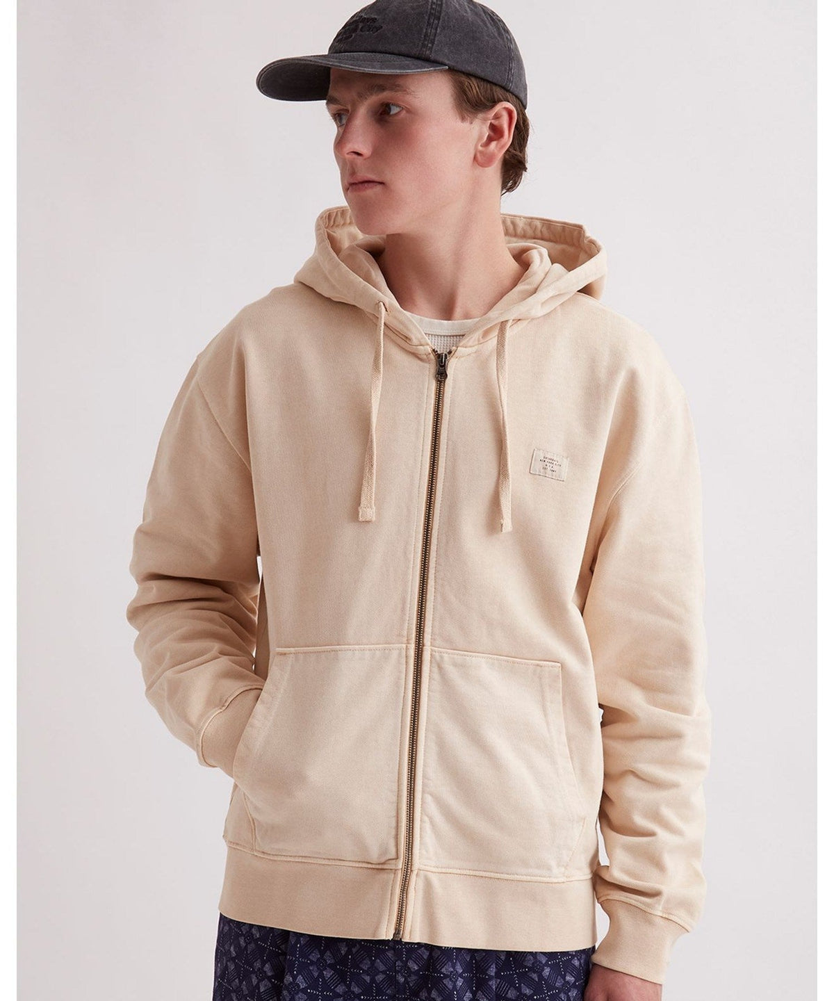 CANAL PIGMENT DYED ZIP HOODIE