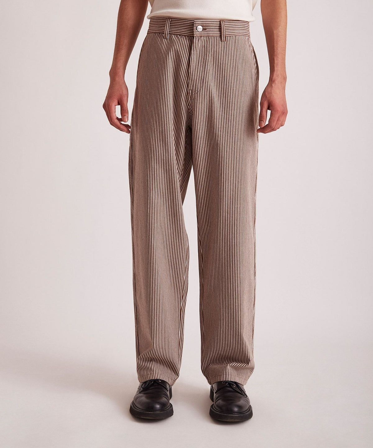 GEORGE STRIPE COTTON TWILL  PANT
