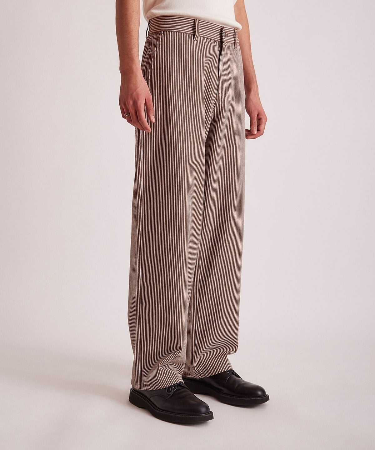 GEORGE STRIPE COTTON TWILL  PANT