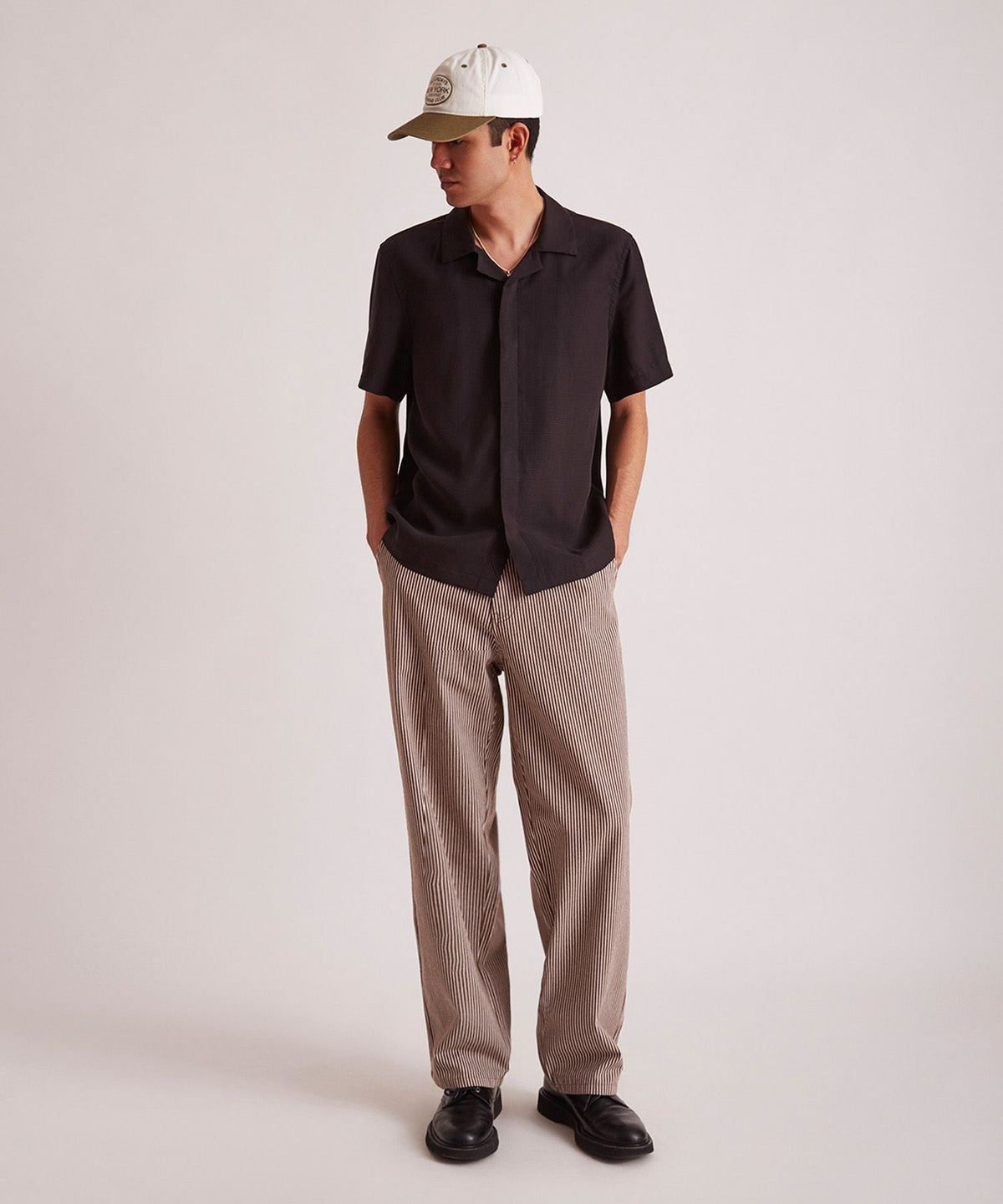 GEORGE STRIPE COTTON TWILL  PANT