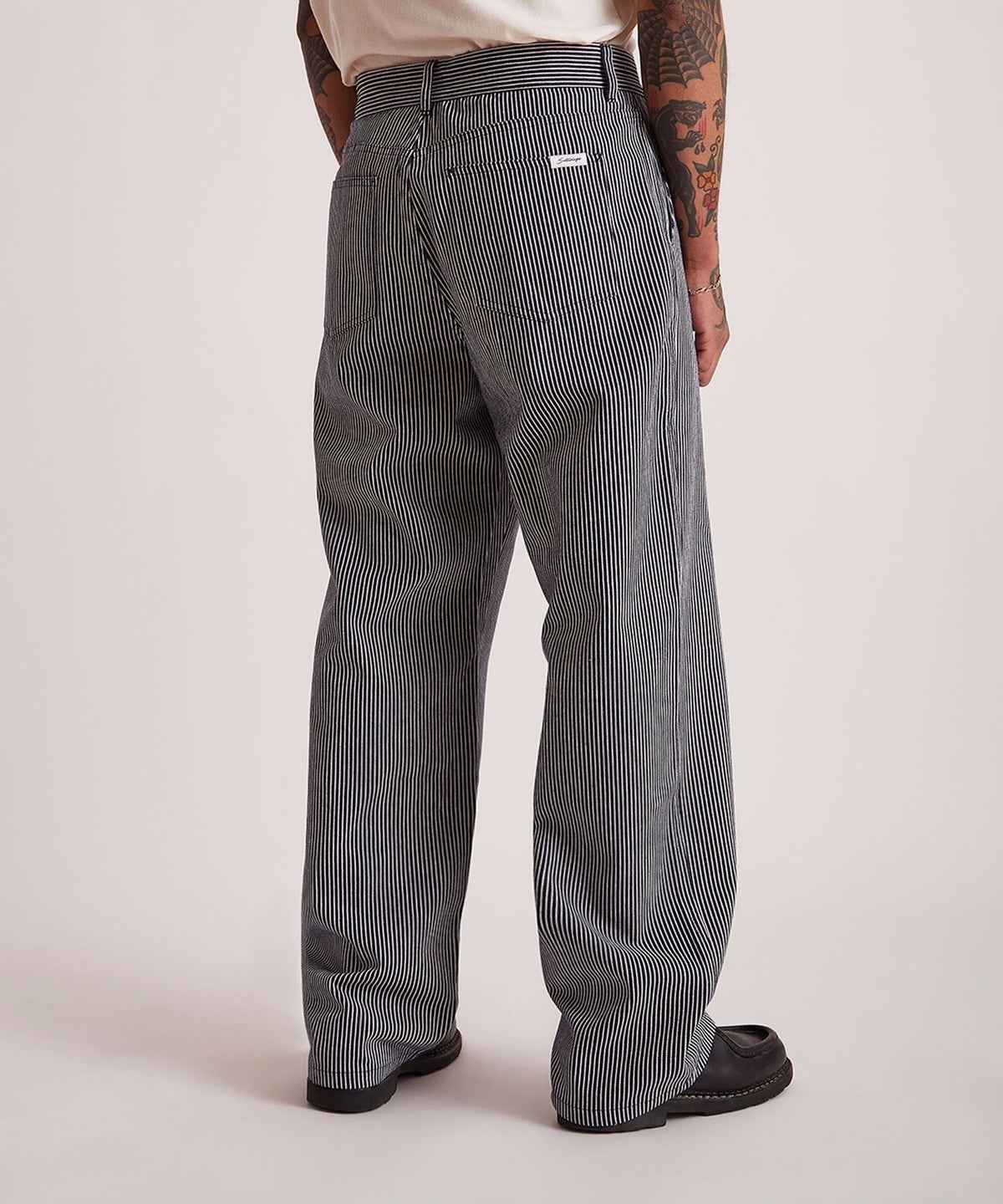 GEORGE STRIPE COTTON TWILL  PANT