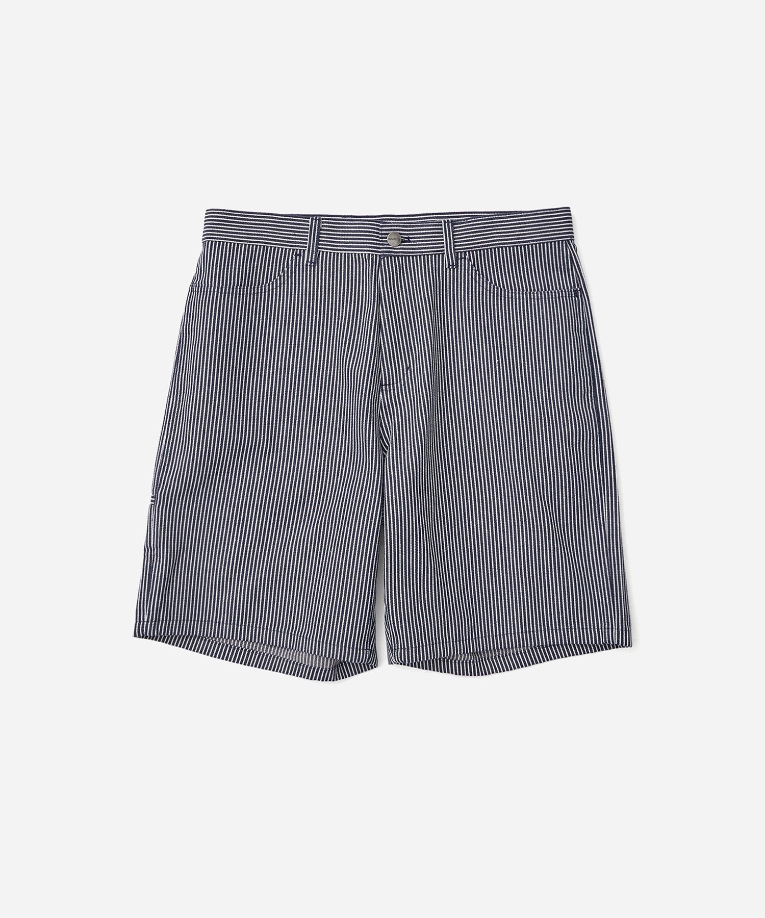 Striped Cotton Twill Carpenter Short