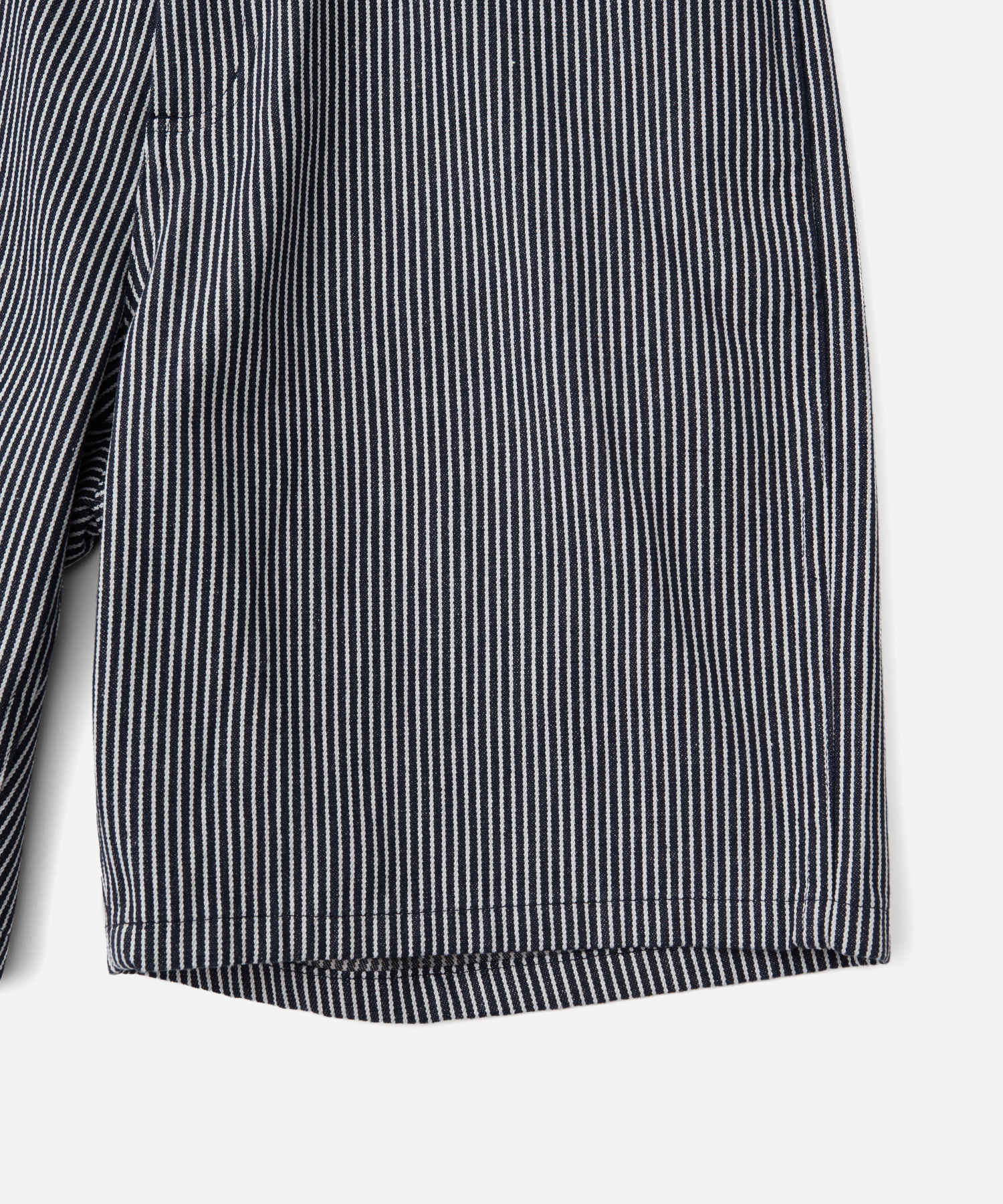 Striped Cotton Twill Carpenter Short