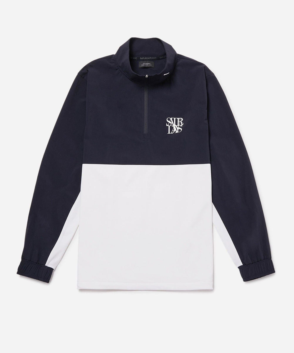 スタンドカラーハーフジッププルオーバー | Saturdays NYC Japan