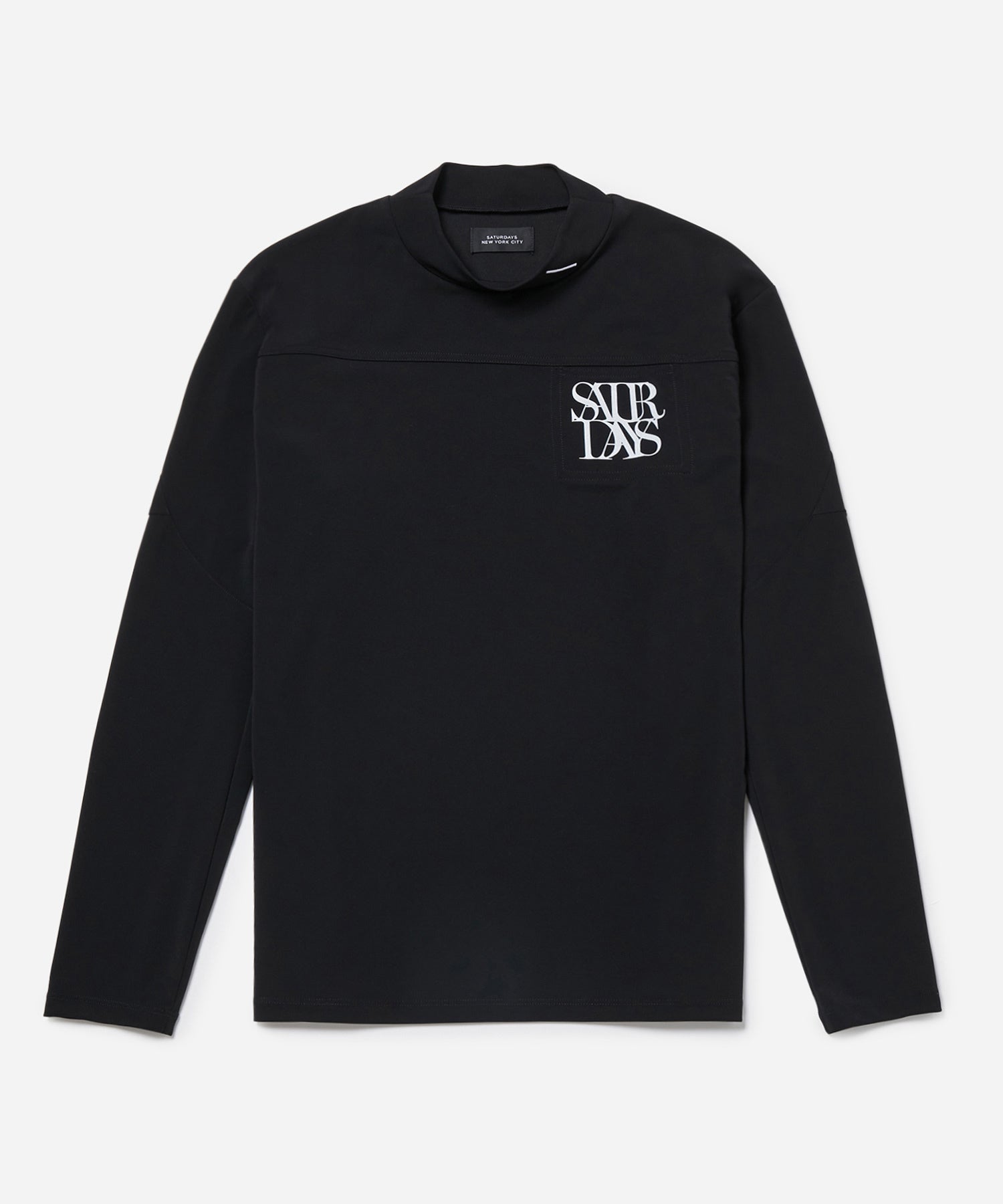 半袖モックネック カットソー NEW STD LOGO/WHITE – SLDO.