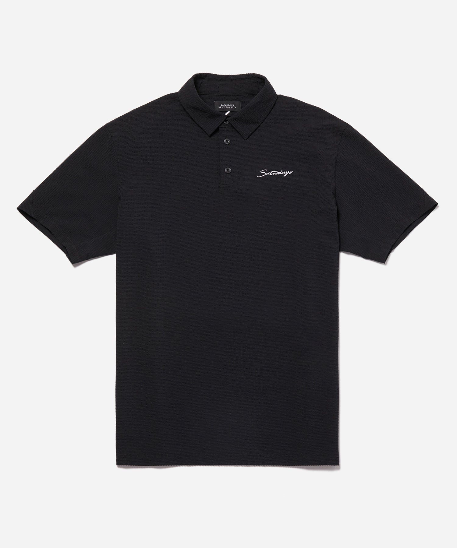 Seersucker Polo Shirt  S/S