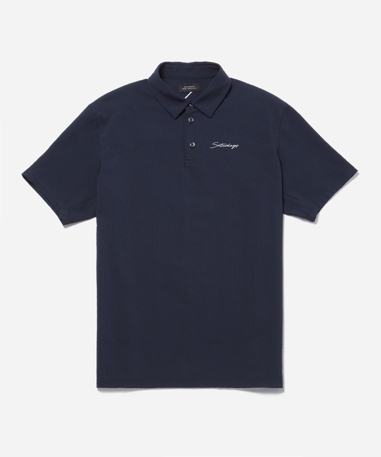 Seersucker Polo Shirt  S/S