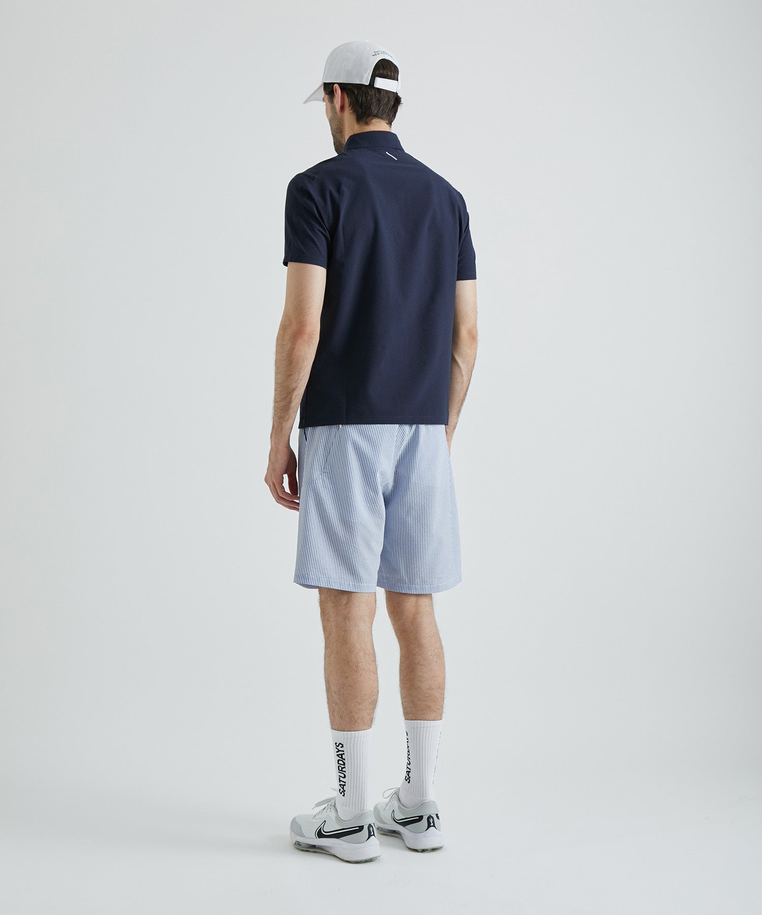 Seersucker Polo Shirt  S/S