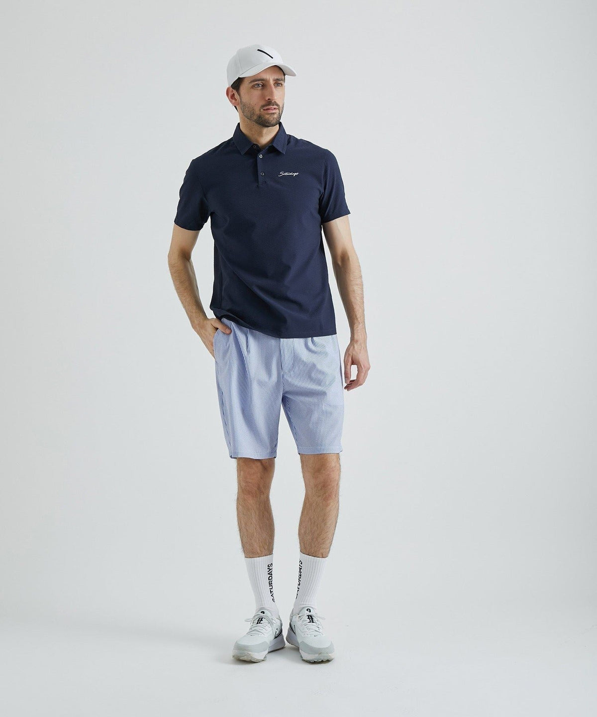 Seersucker One Tuck Short Pants