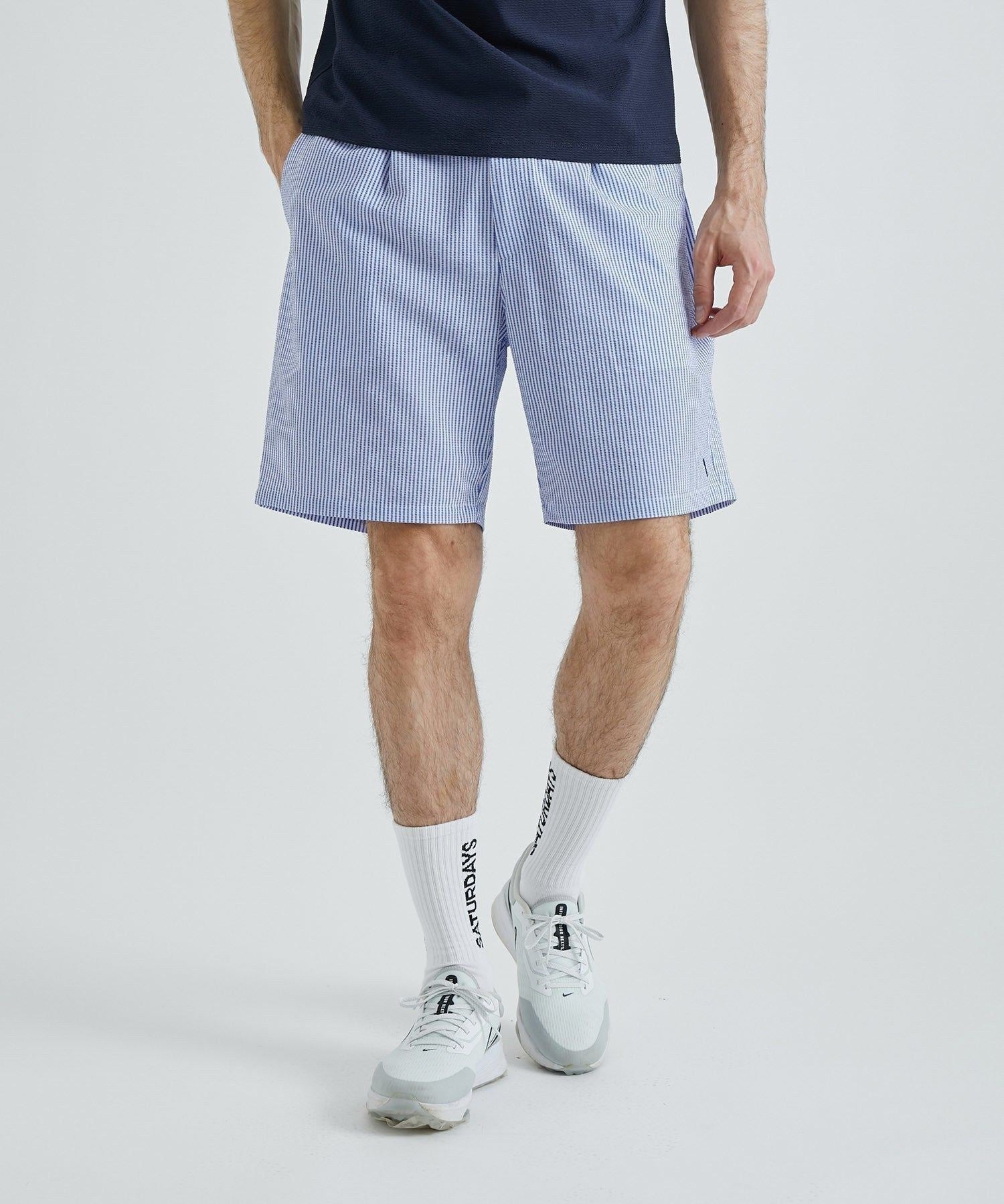 Seersucker One Tuck Short Pants | Saturdays NYC Japan