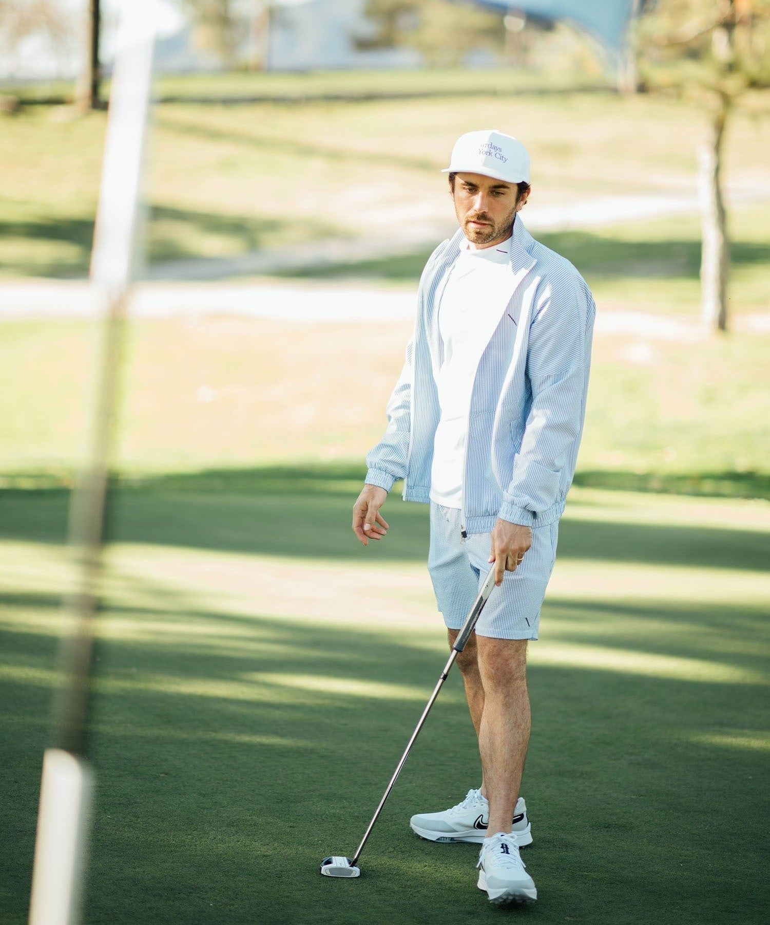 Seersucker One Tuck Short Pants