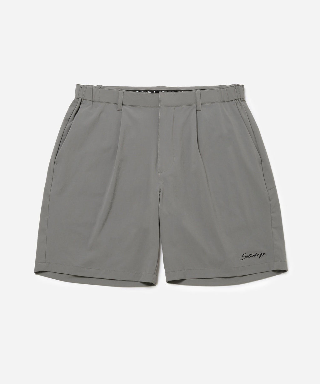 Nylon 4way One Tuck Short Pants