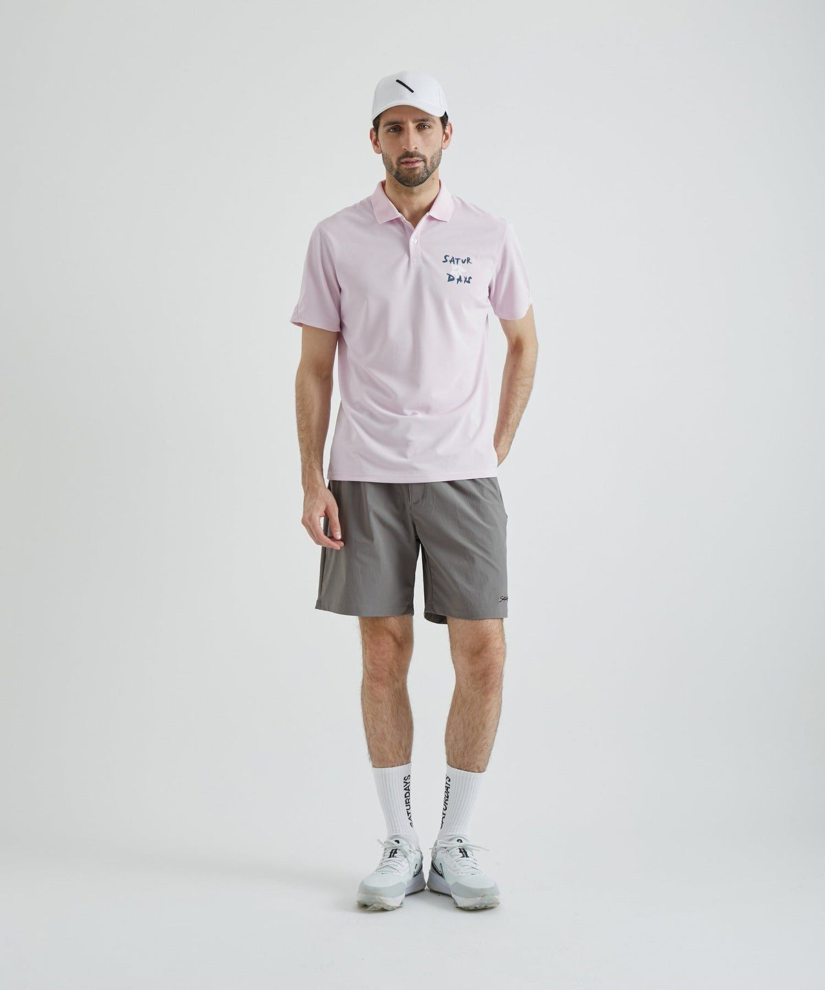 Nylon 4way One Tuck Short Pants
