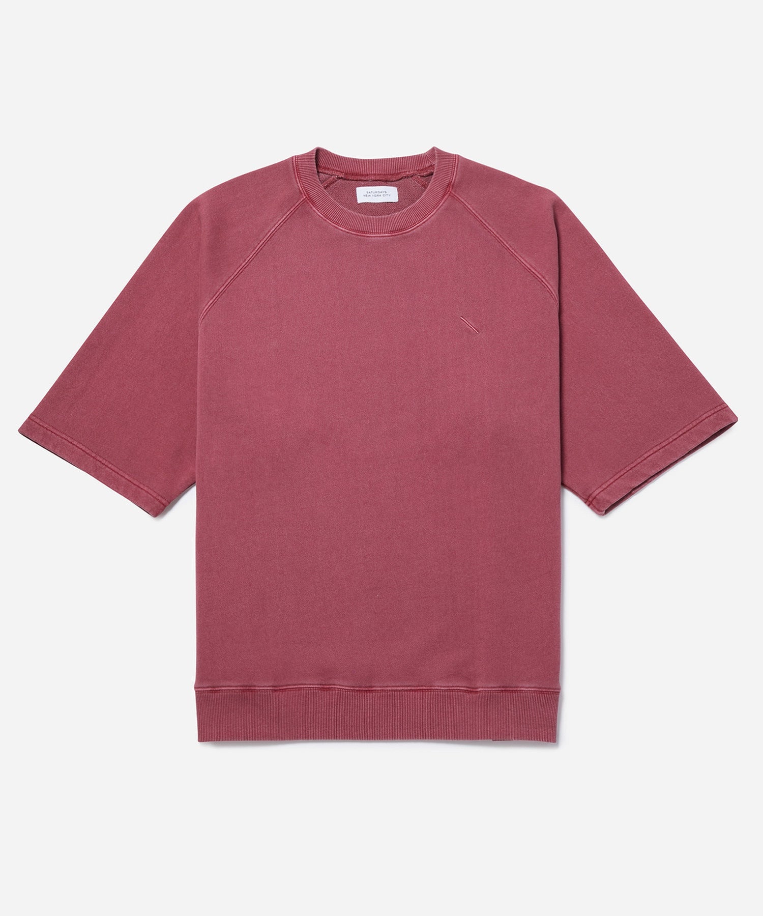 PIGMENT DYE SLASH SWEAT S/S TEE