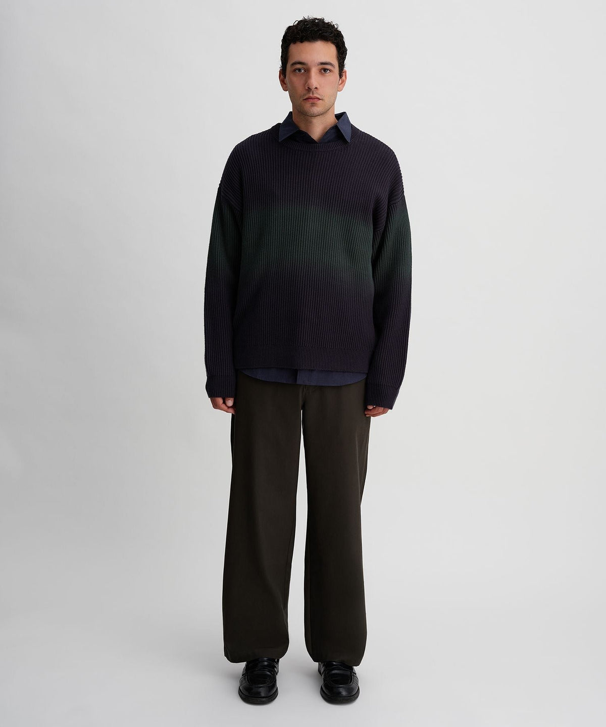 COTTON CASHMERE STEP DYEING KNIT