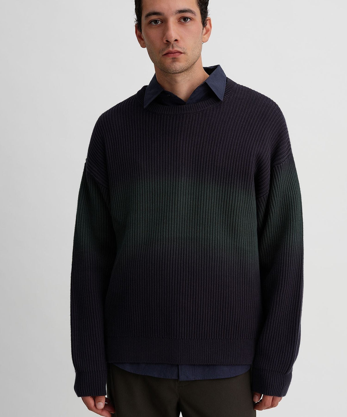 COTTON CASHMERE STEP DYEING KNIT