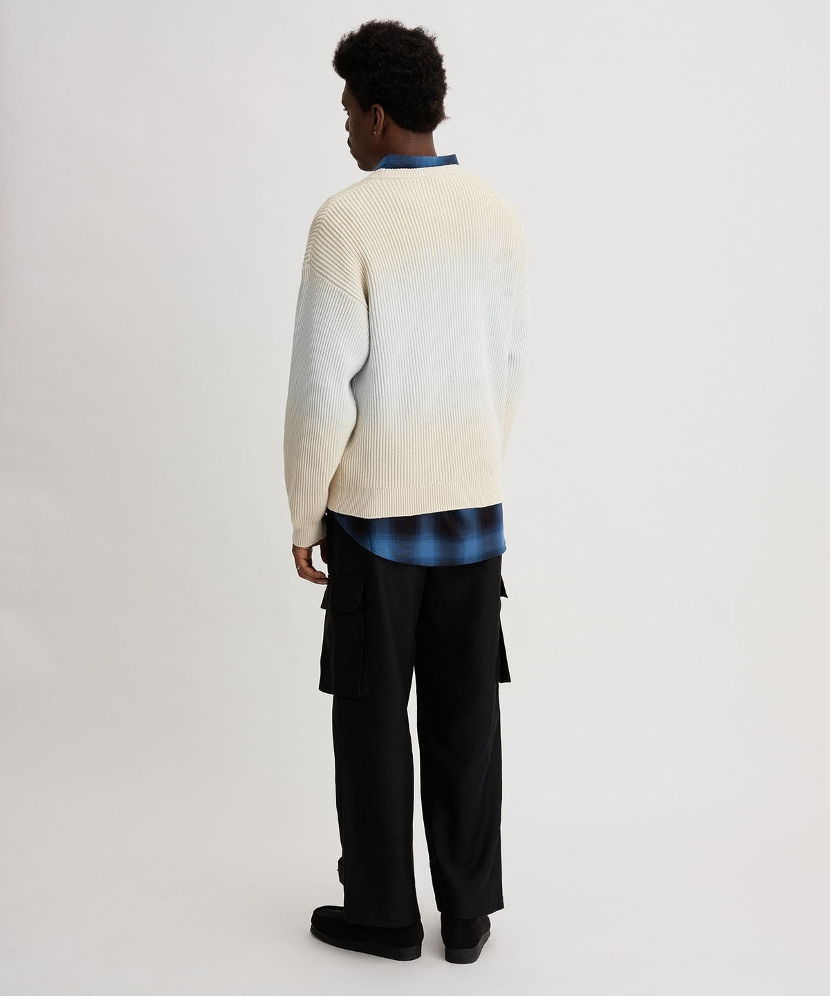 COTTON CASHMERE STEP DYEING KNIT