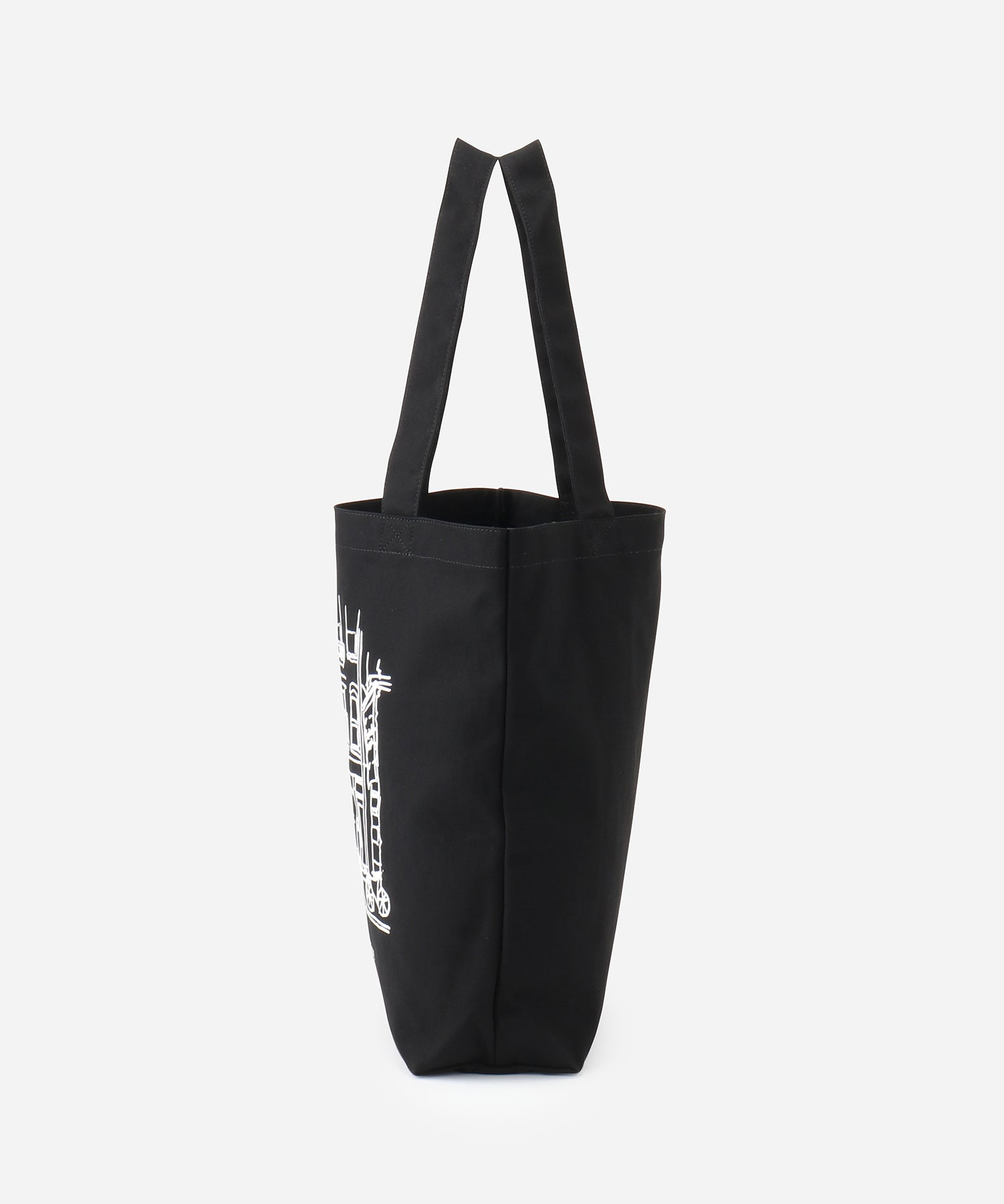 Cafe Sketch Canvas Tote