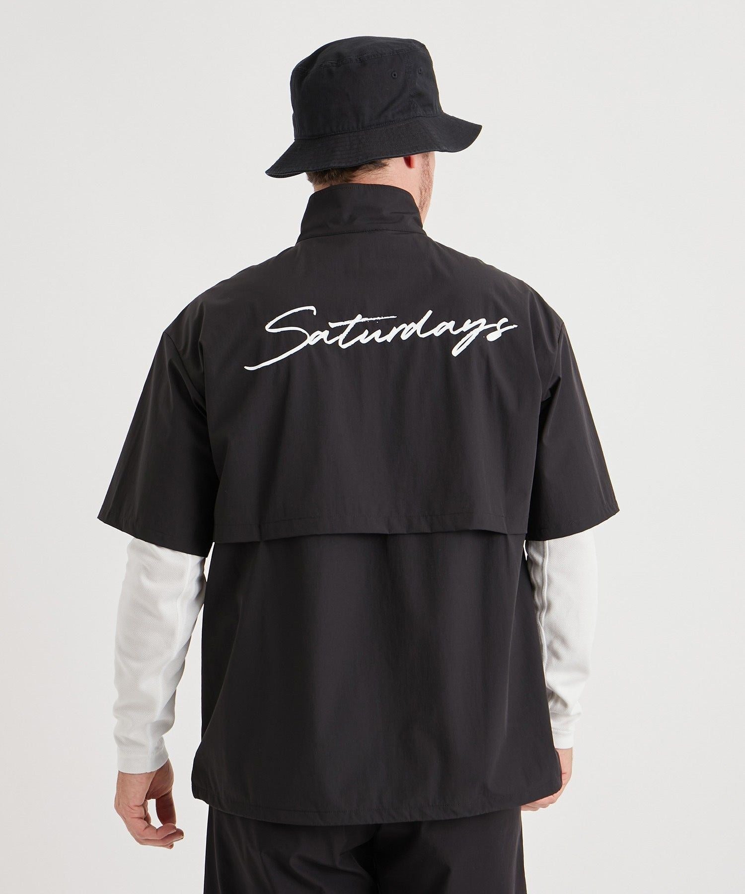 CORDURA NYLON STRECH WOVEN HALF ZIP | Saturdays NYC Japan