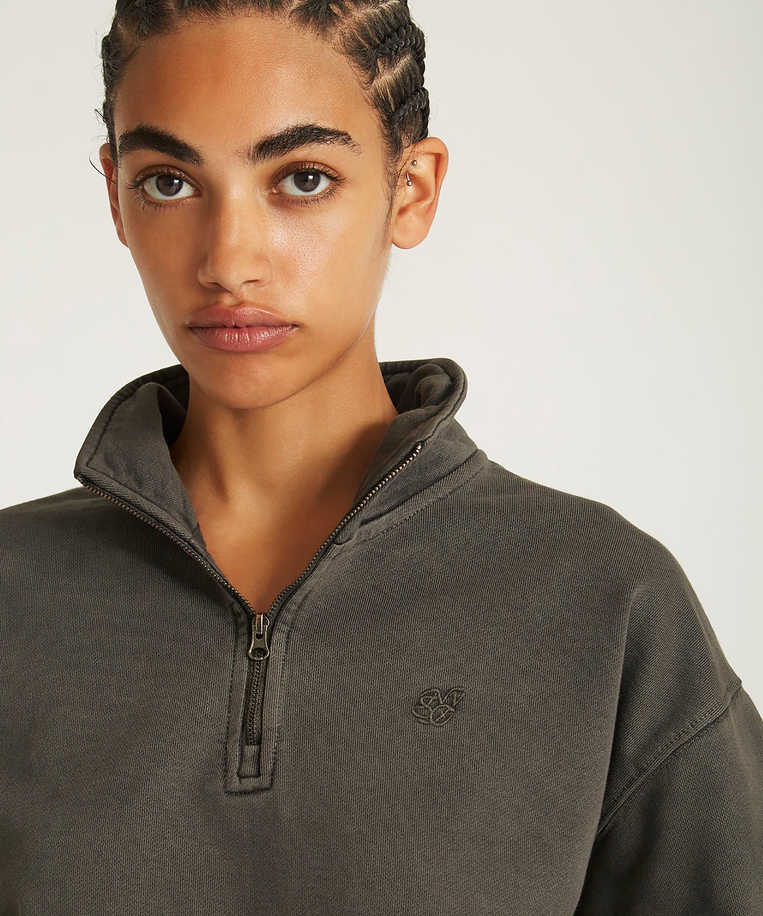 Eldridge Fundamental Cropped Quarter Zip