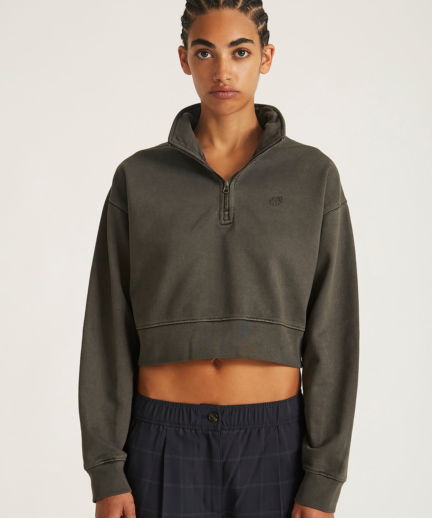 Eldridge Fundamental Cropped Quarter Zip