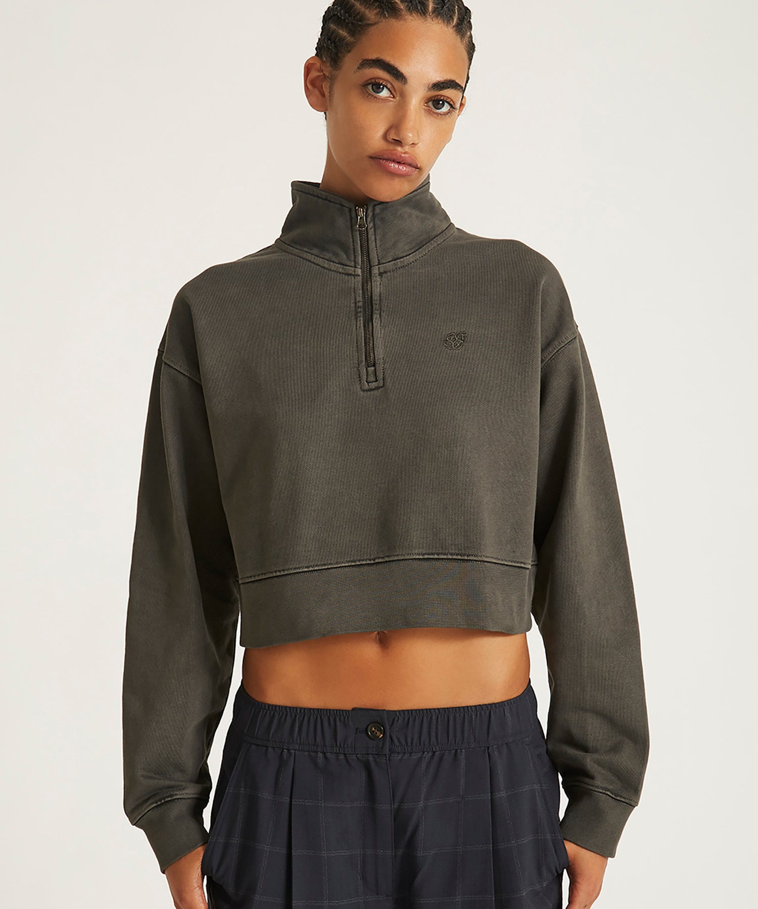 Eldridge Fundamental Cropped Quarter Zip