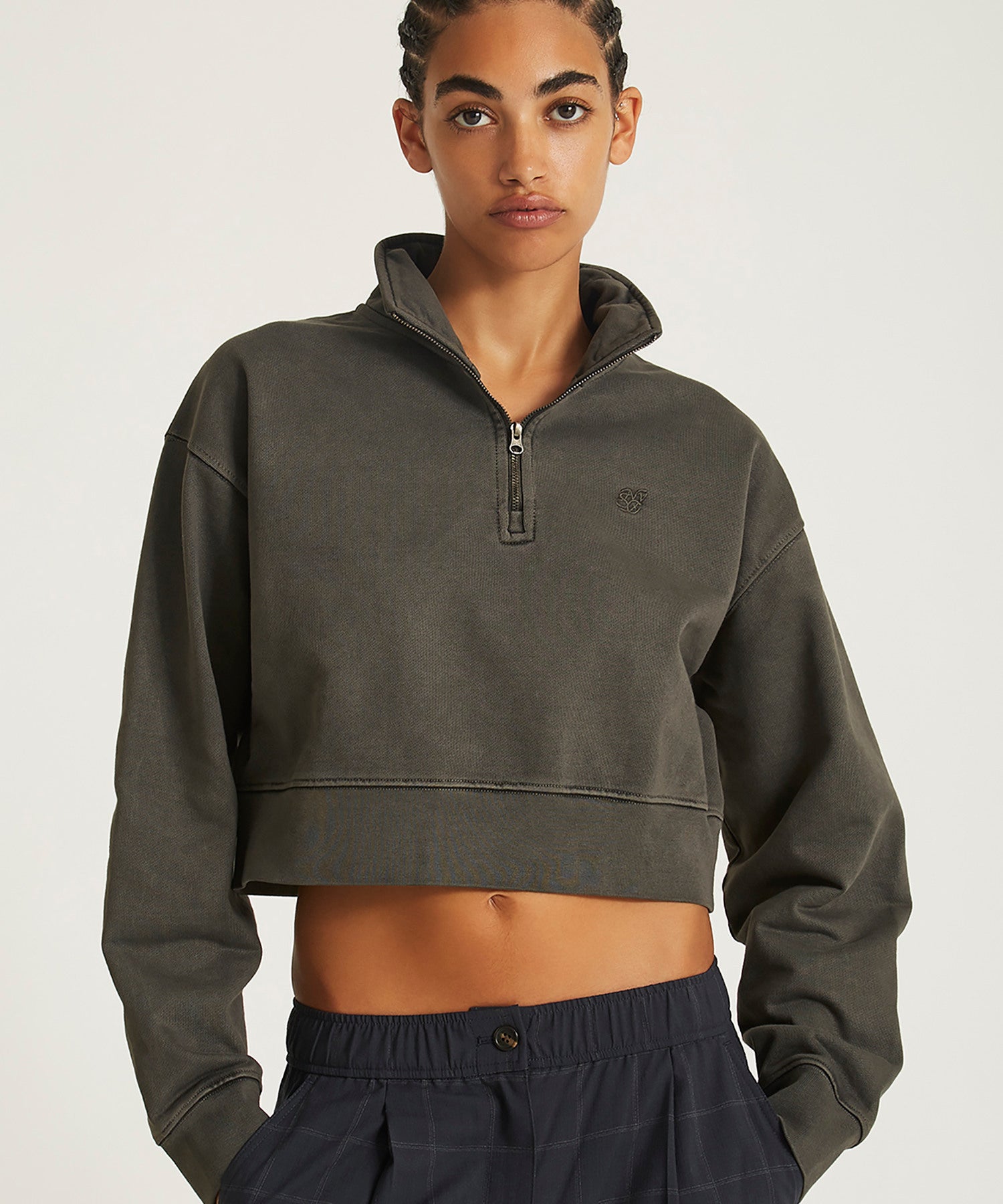 Eldridge Fundamental Cropped Quarter Zip