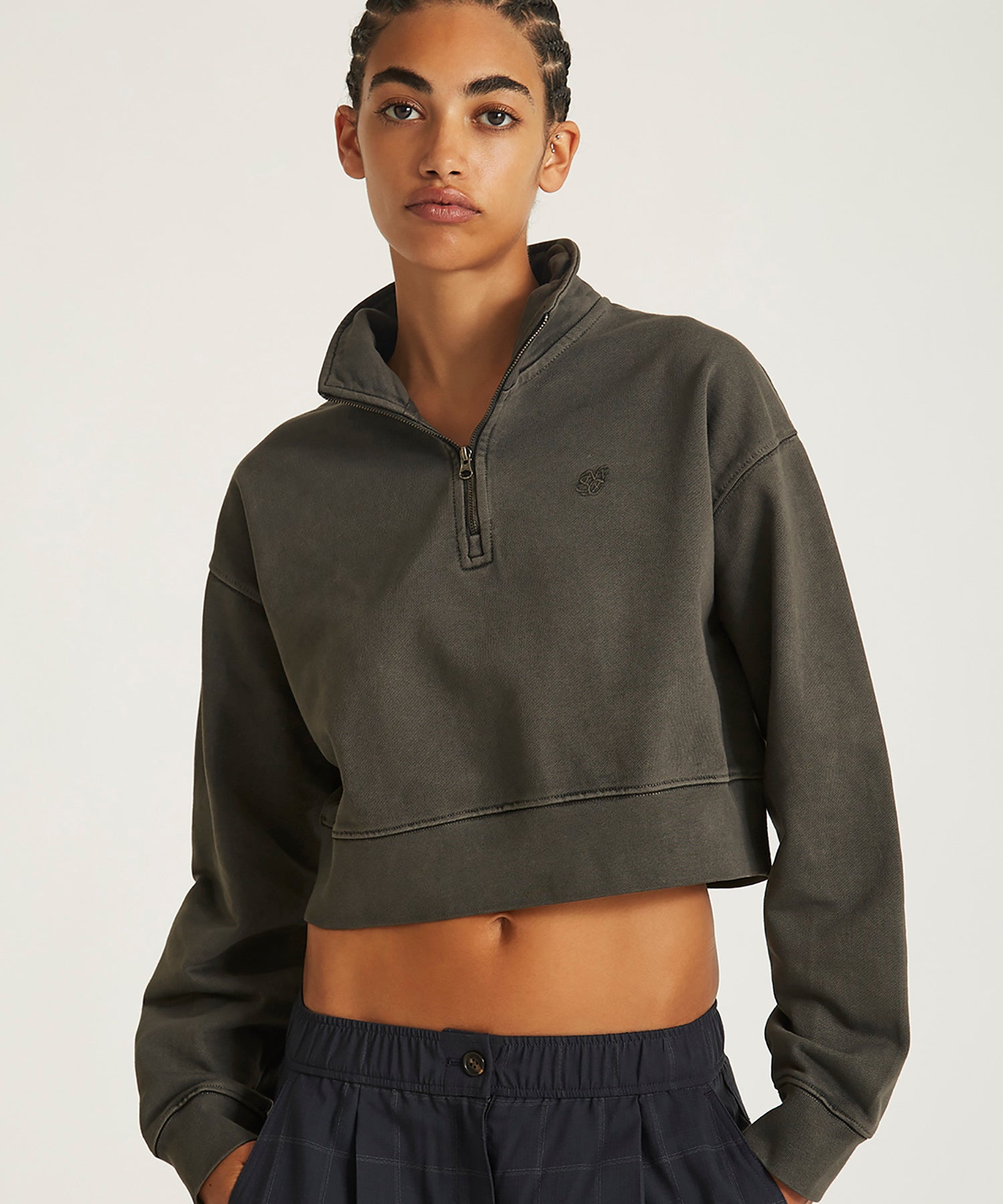 Eldridge Fundamental Cropped Quarter Zip