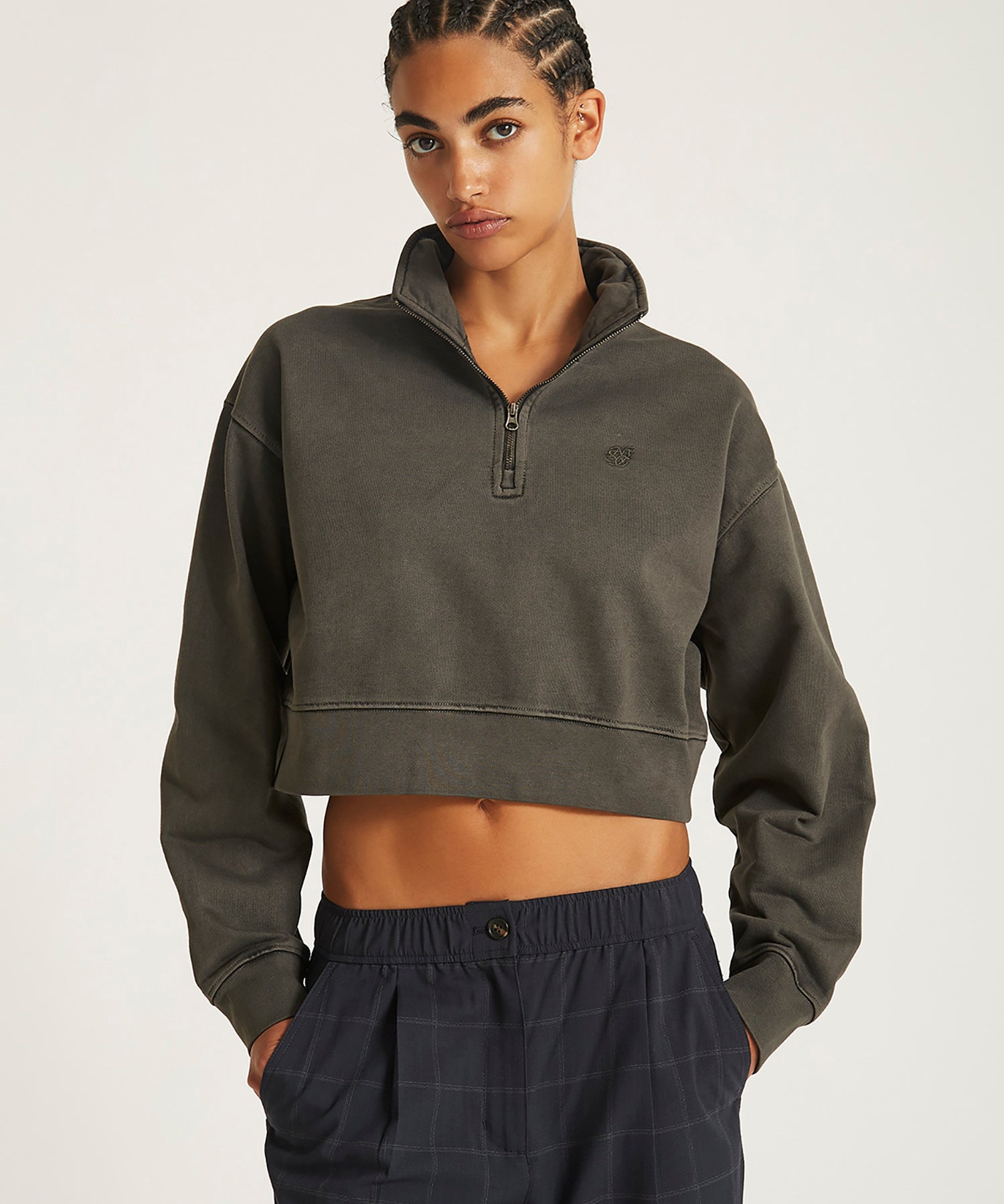 Eldridge Fundamental Cropped Quarter Zip