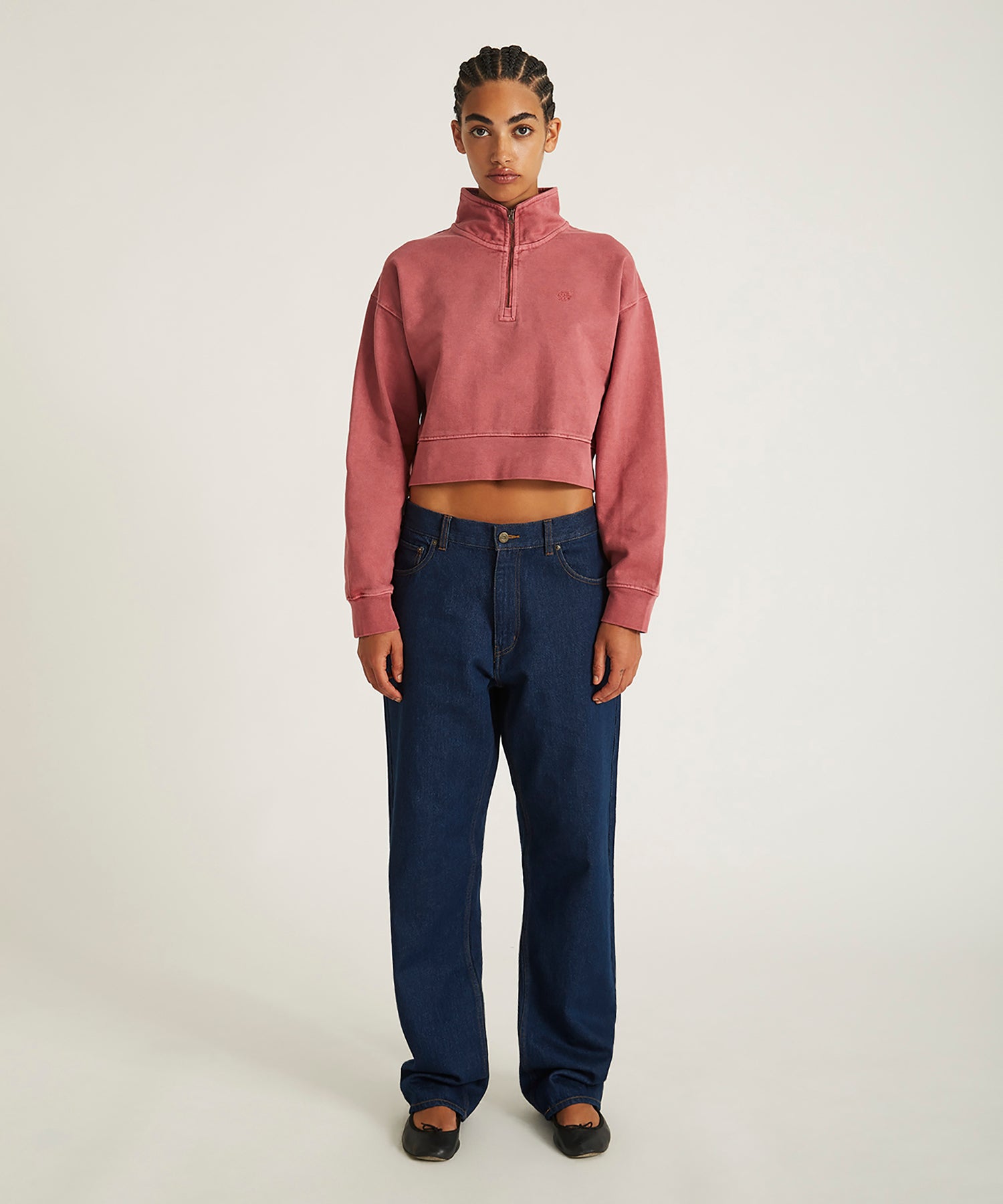 Eldridge Fundamental Cropped Quarter Zip