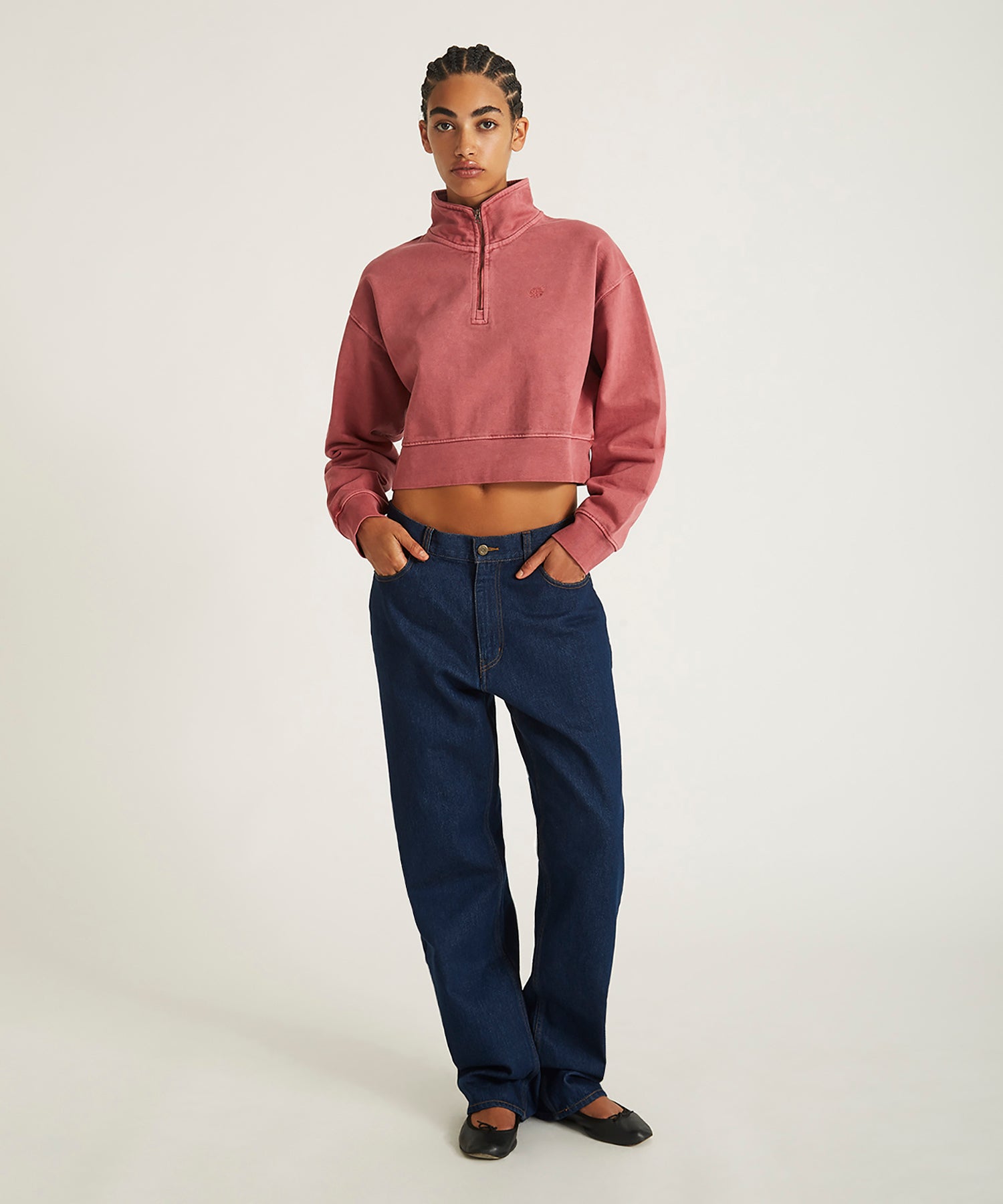 Eldridge Fundamental Cropped Quarter Zip