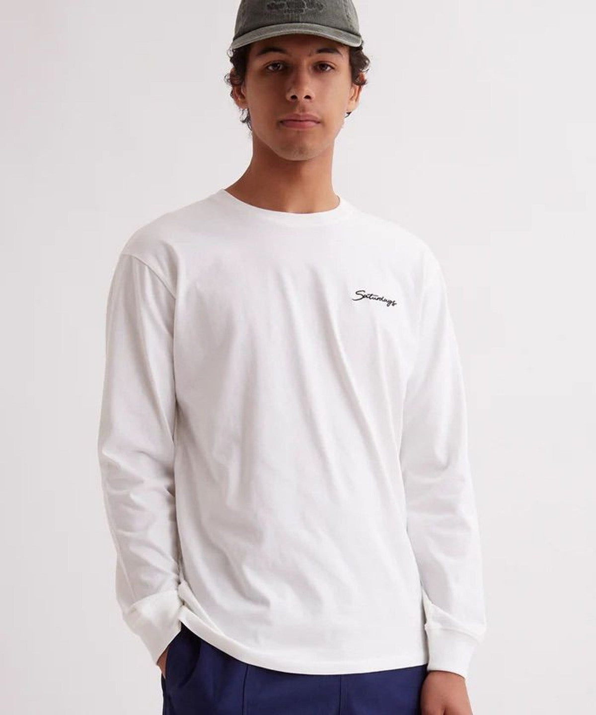 Saturdays Embroidered Standard Ls Tee