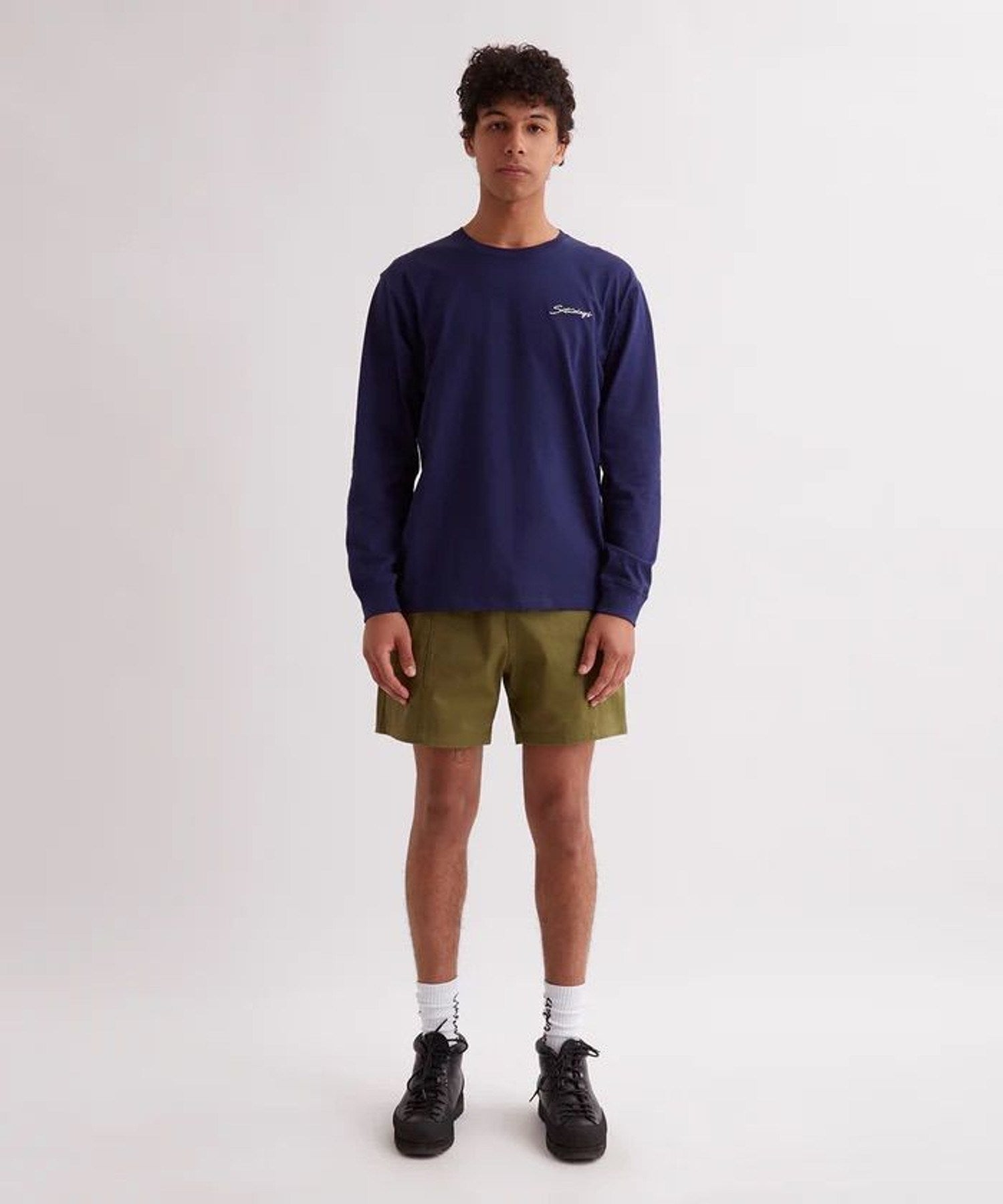 Saturdays Embroidered Standard Ls Tee | Saturdays NYC Japan