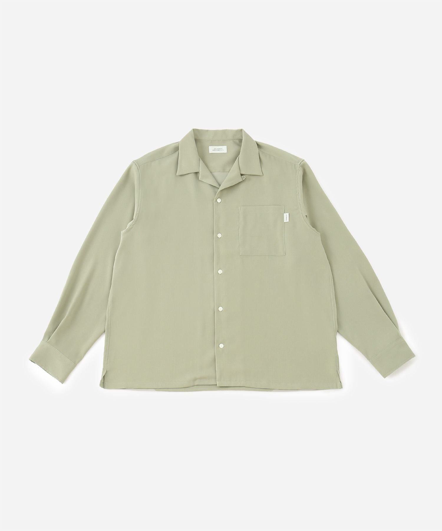 Marco Peach Skin Open Collar LS Shirt | Saturdays NYC Japan