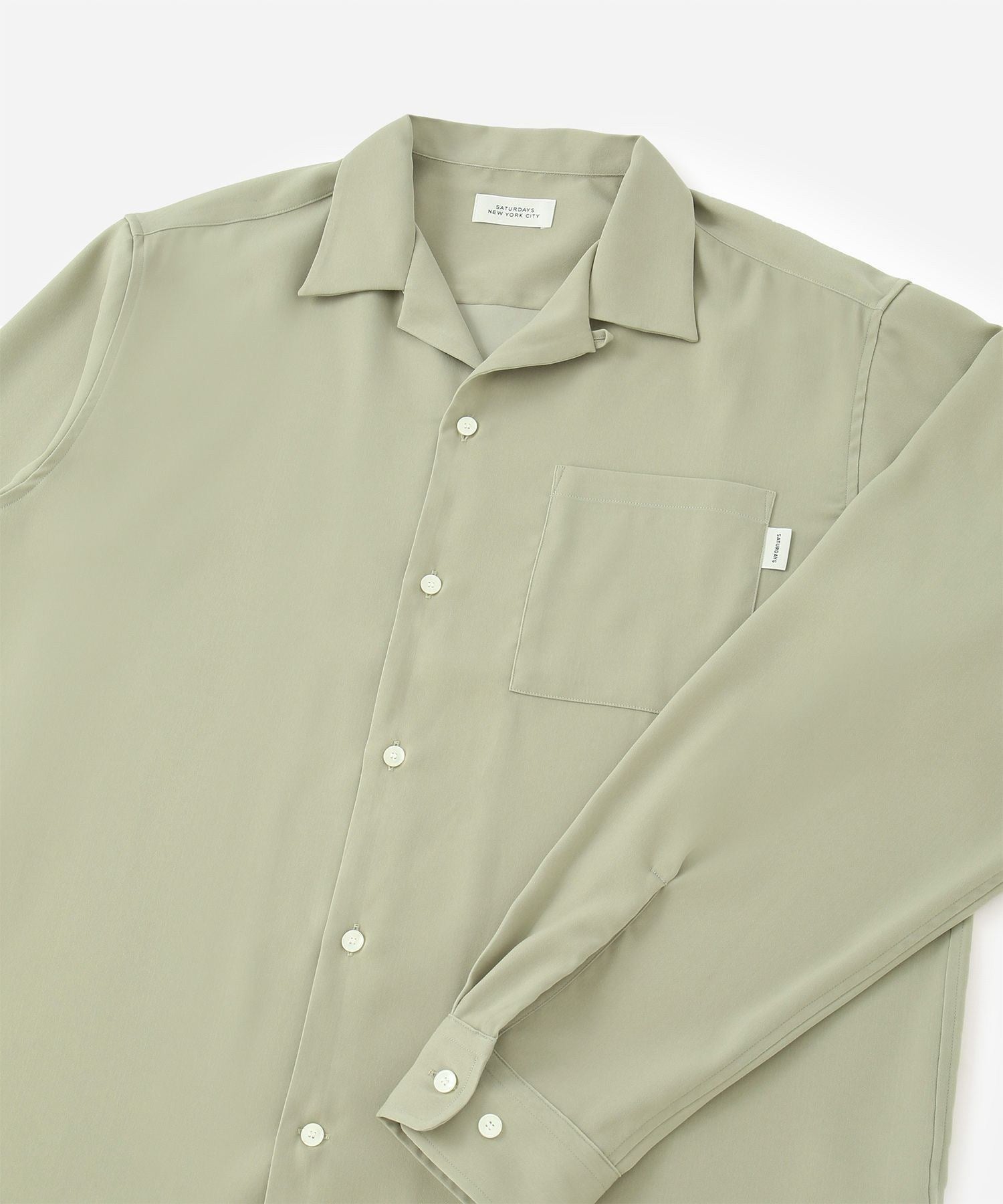 Marco Peach Skin Open Collar LS Shirt