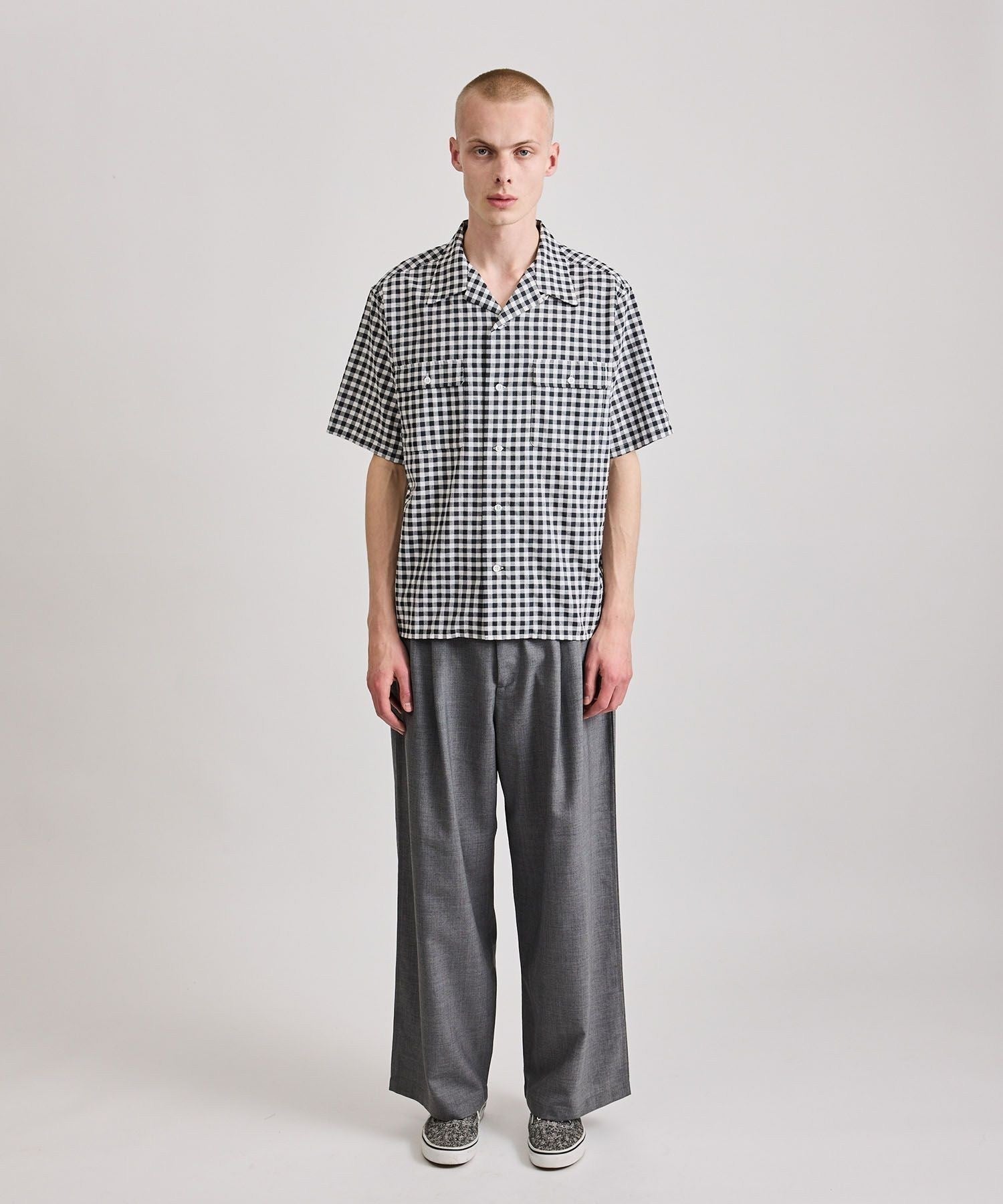 新品Hester Gingham Check Shirt Beige シャツ Hester Gingham Check SS Shirt | Saturdays NYC Japan