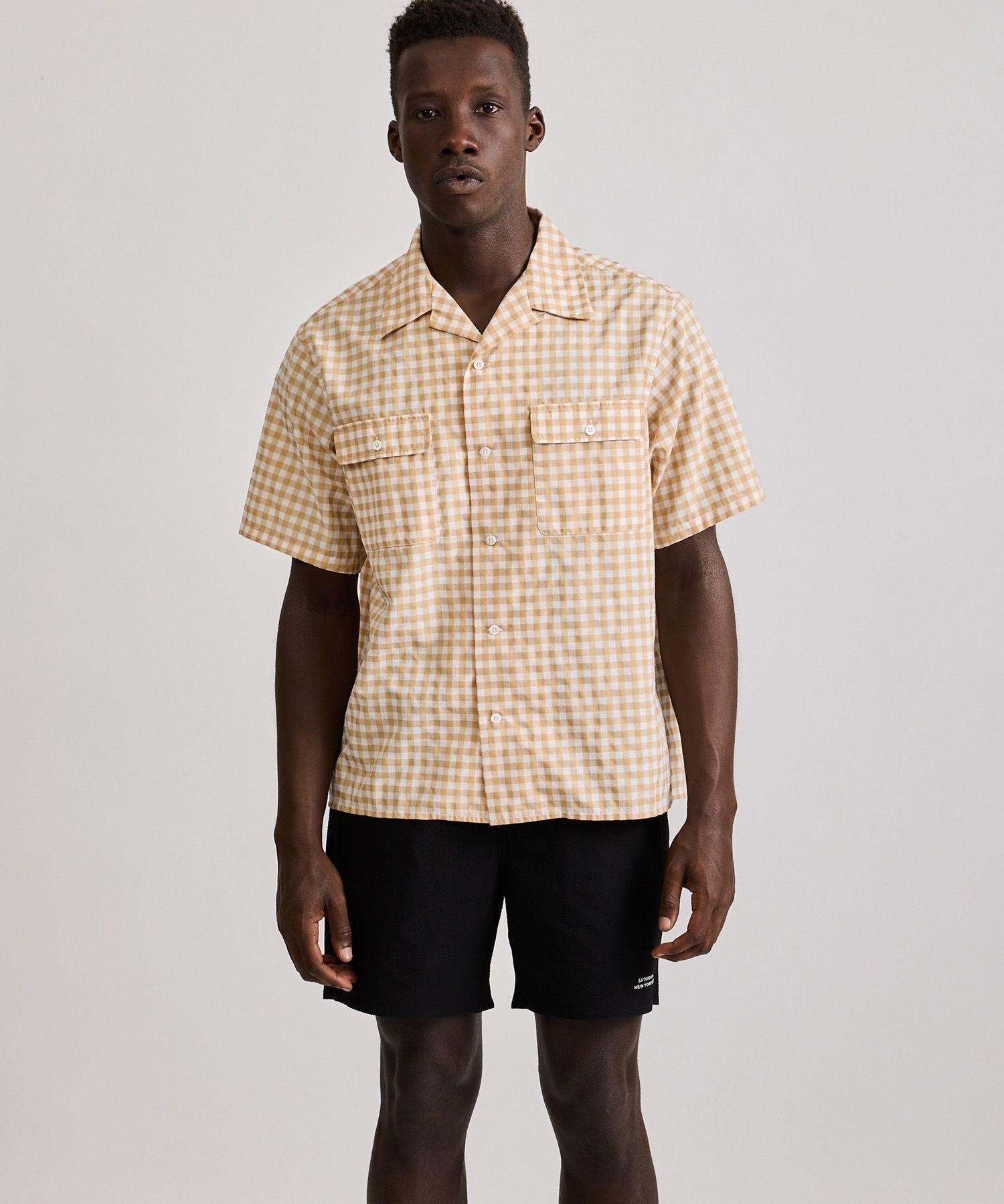 【ベージュ（27）】Hester Gingham Check SS Shirt Hester Gingham Check SS Shirt | Saturdays NYC Japan