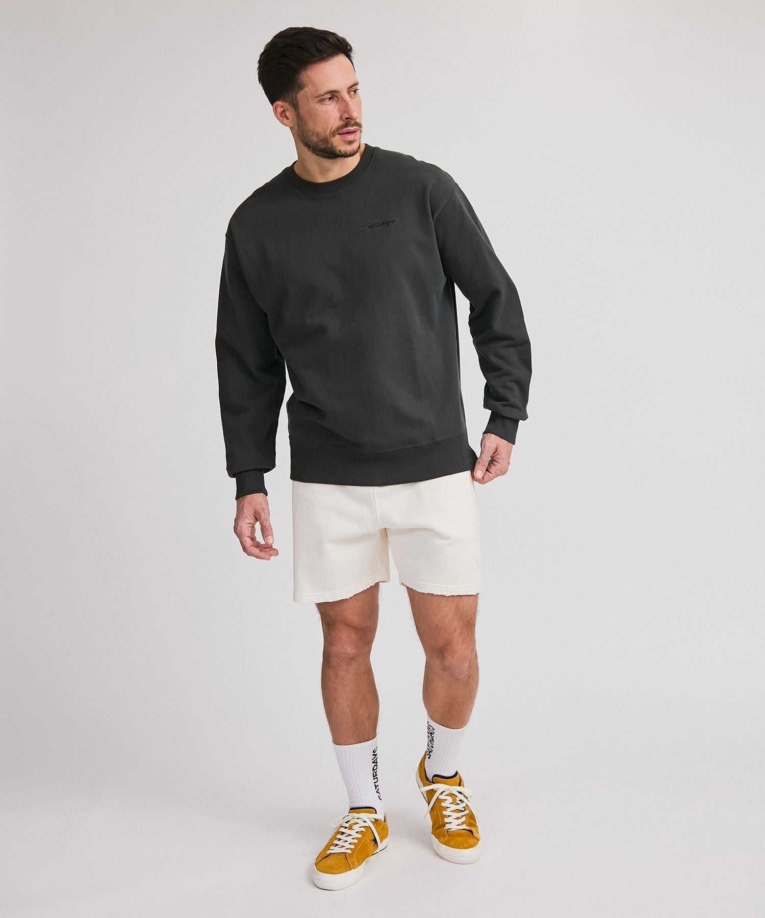 Bowery Script Emb Sweatshirt