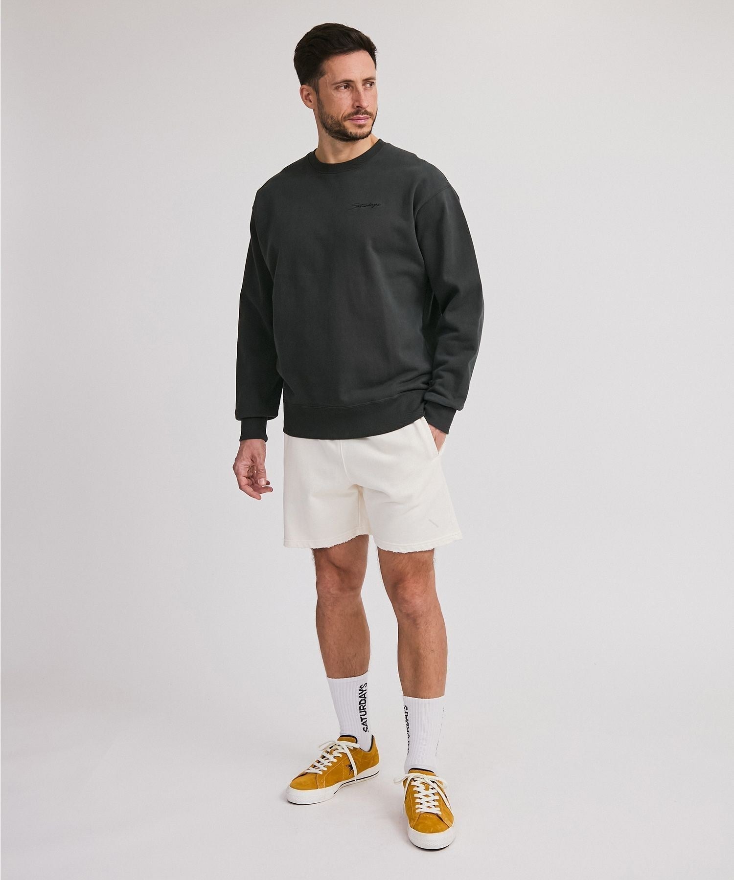 Bowery Script Emb Sweatshirt