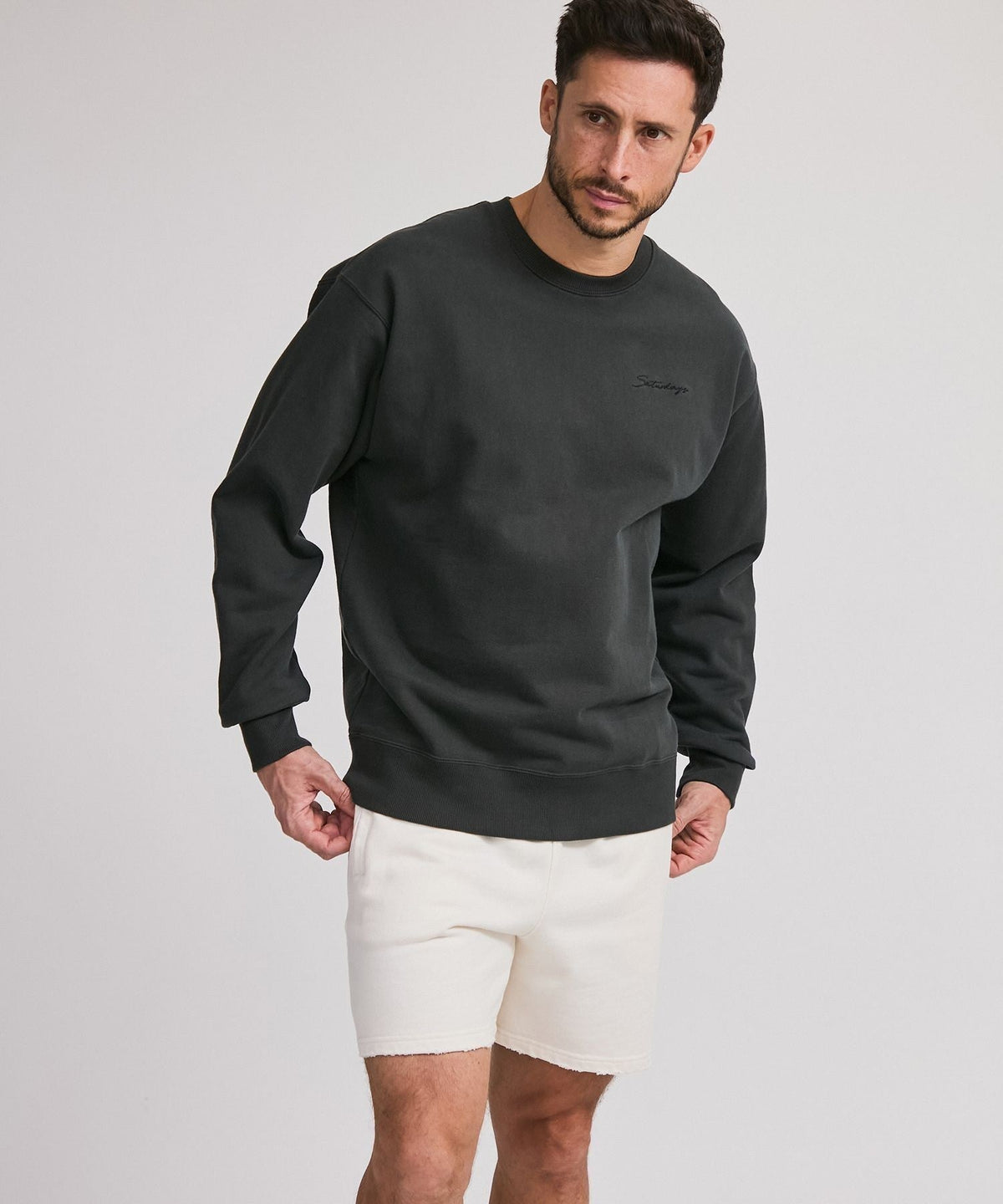 Bowery Script Emb Sweatshirt