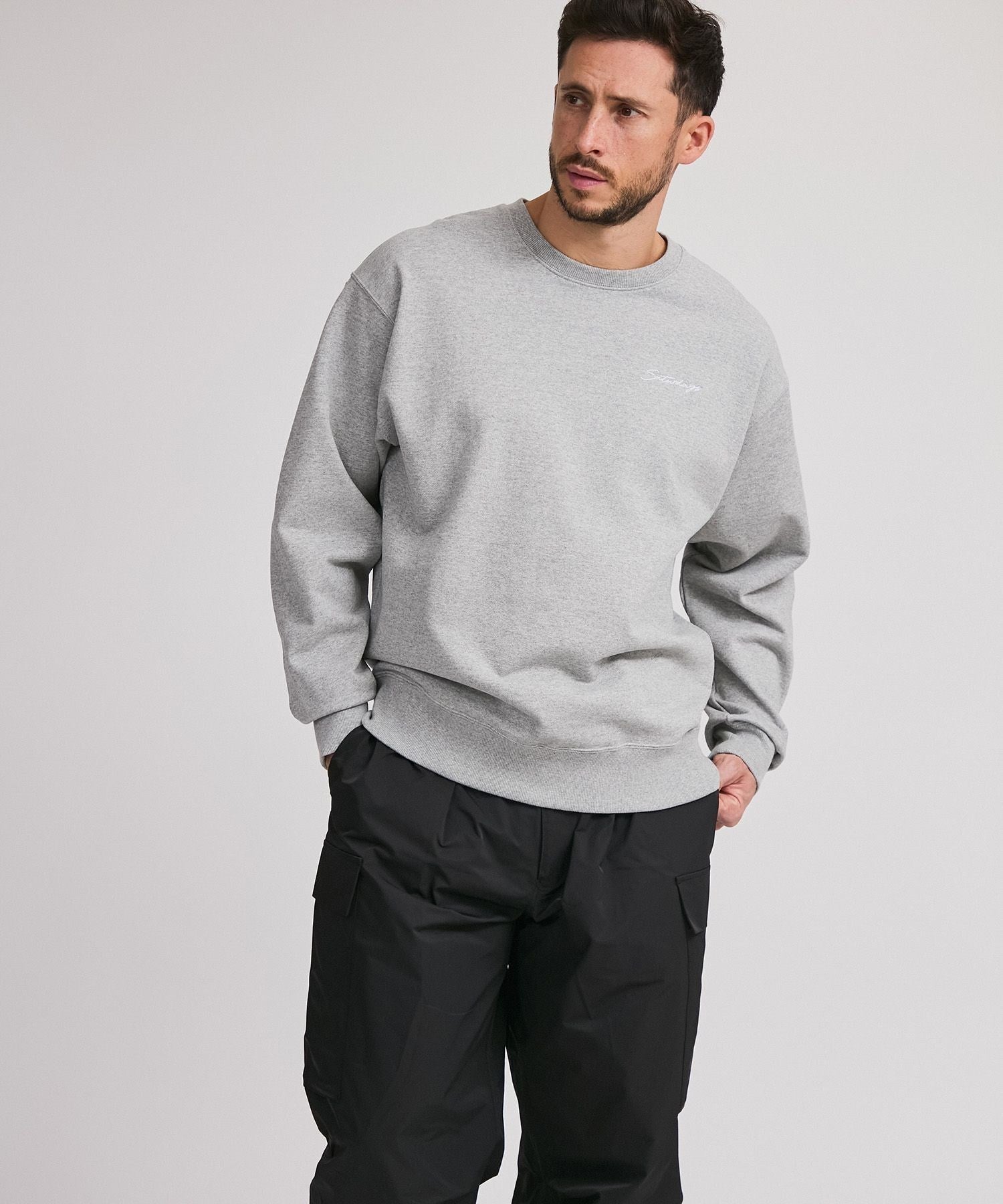 Bowery Script Emb Sweatshirt