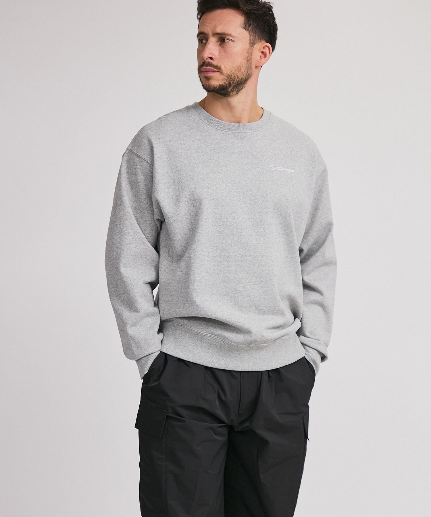 Bowery Script Emb Sweatshirt