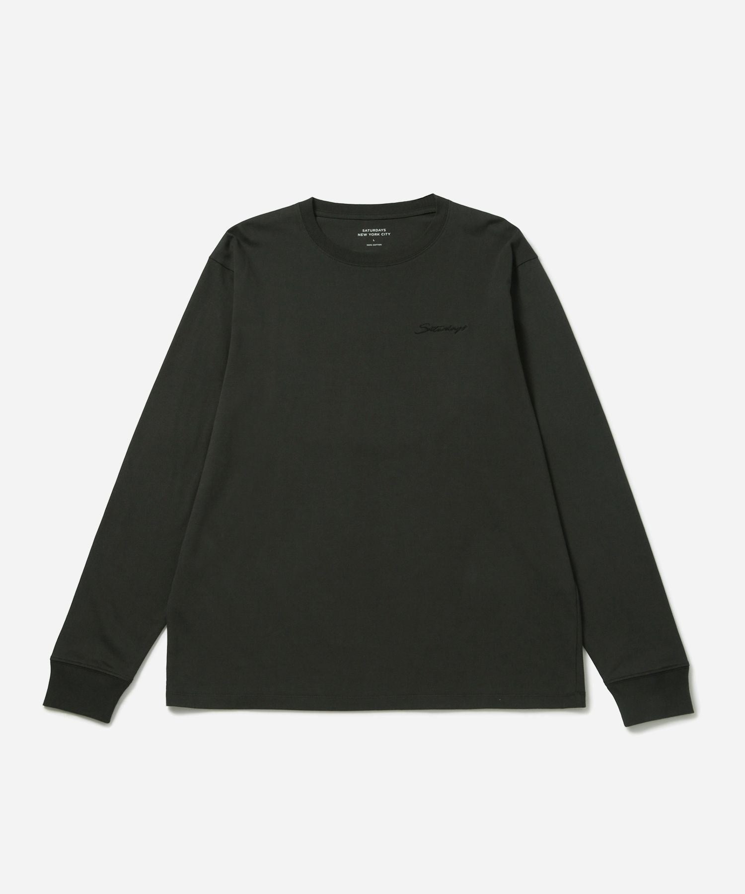 Script Emb LS Tee