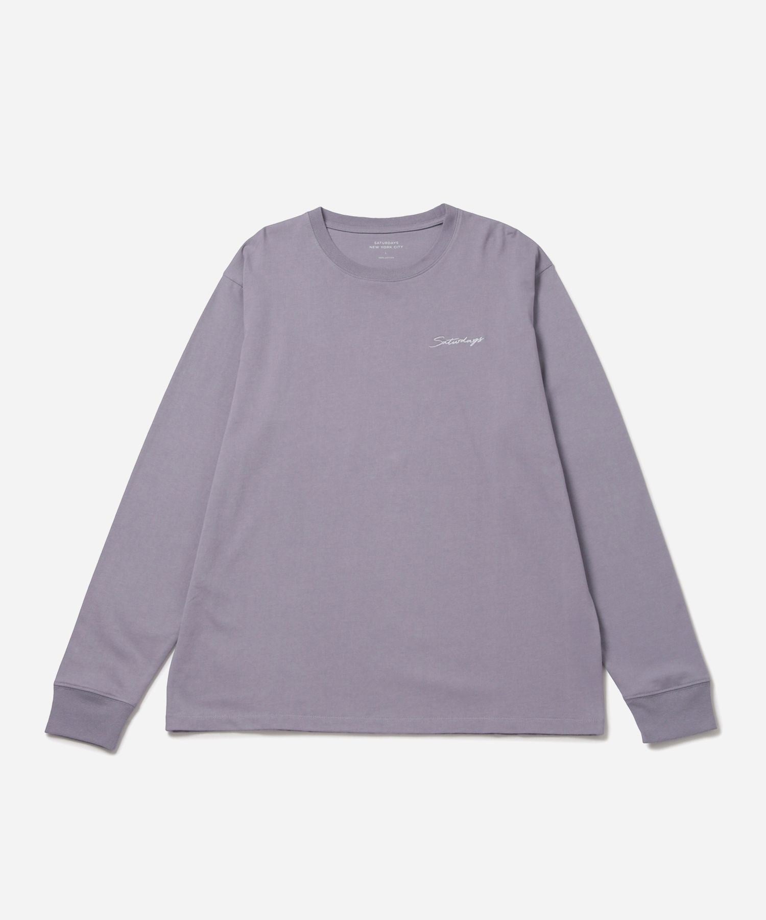 Script Emb LS Tee | Saturdays NYC Japan
