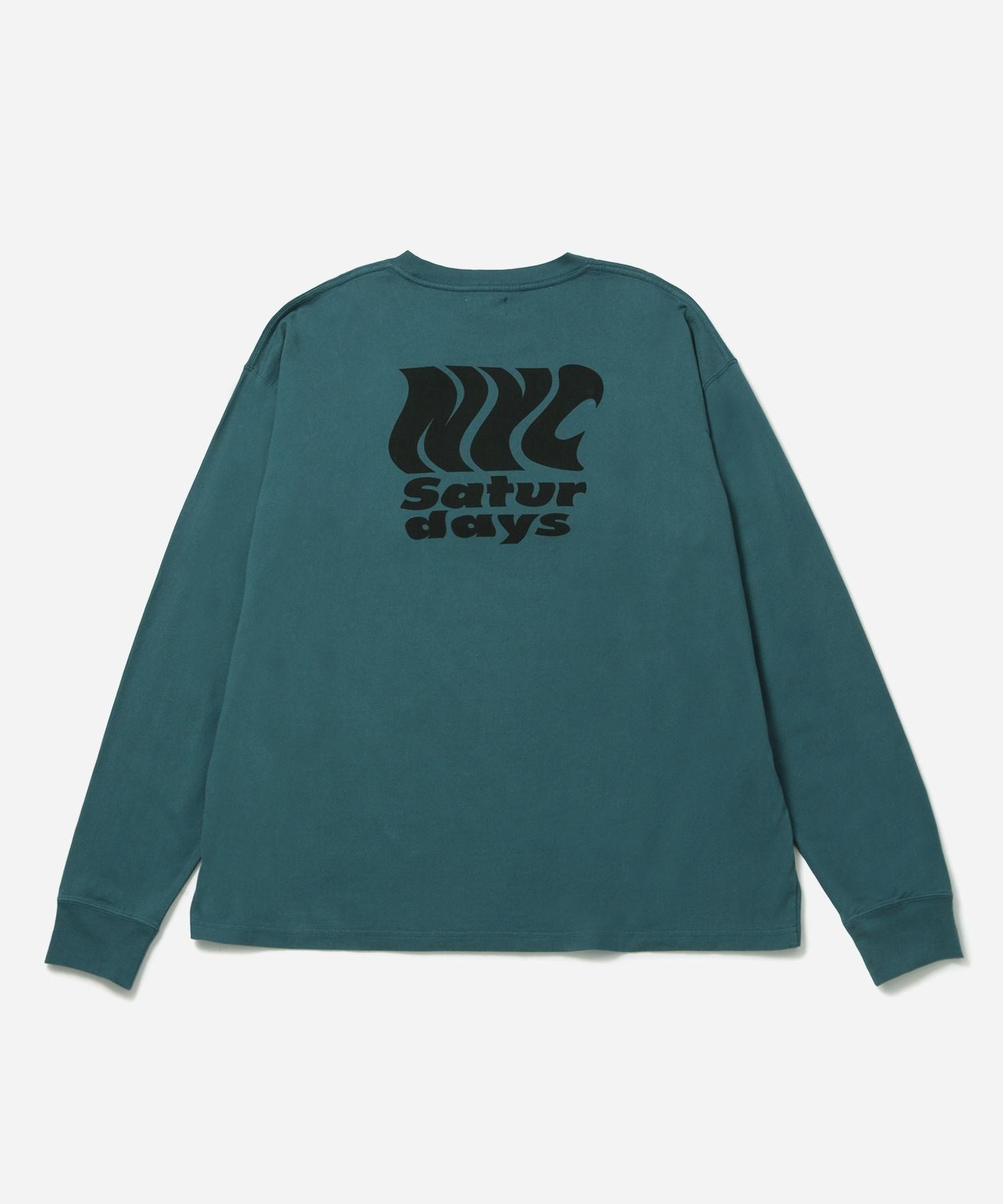 最旬ダウン Tee LS Saturdays Wavy | Japan NYC Saturdays メンズウェア