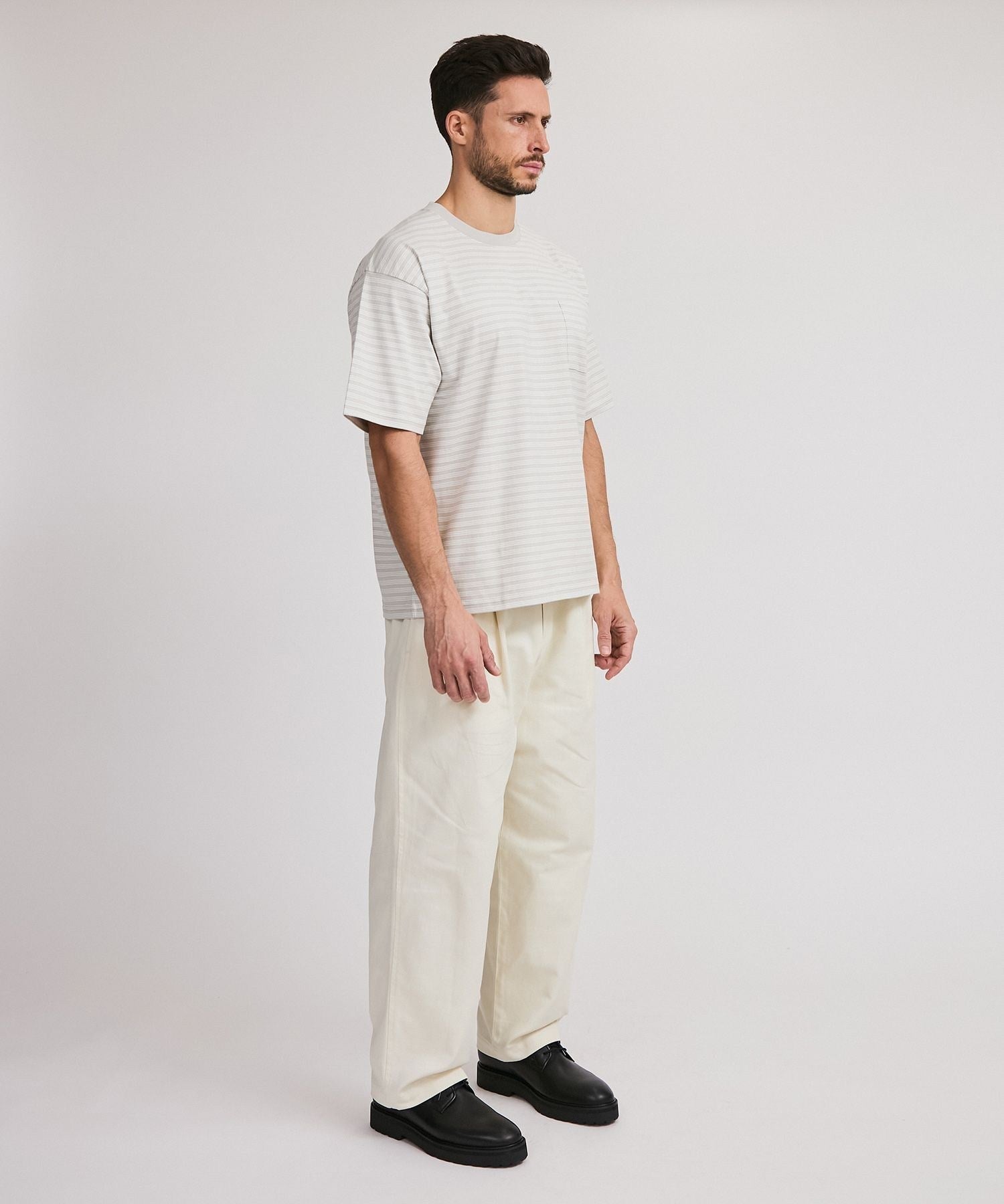 Multi Stripe Relax SS Tee