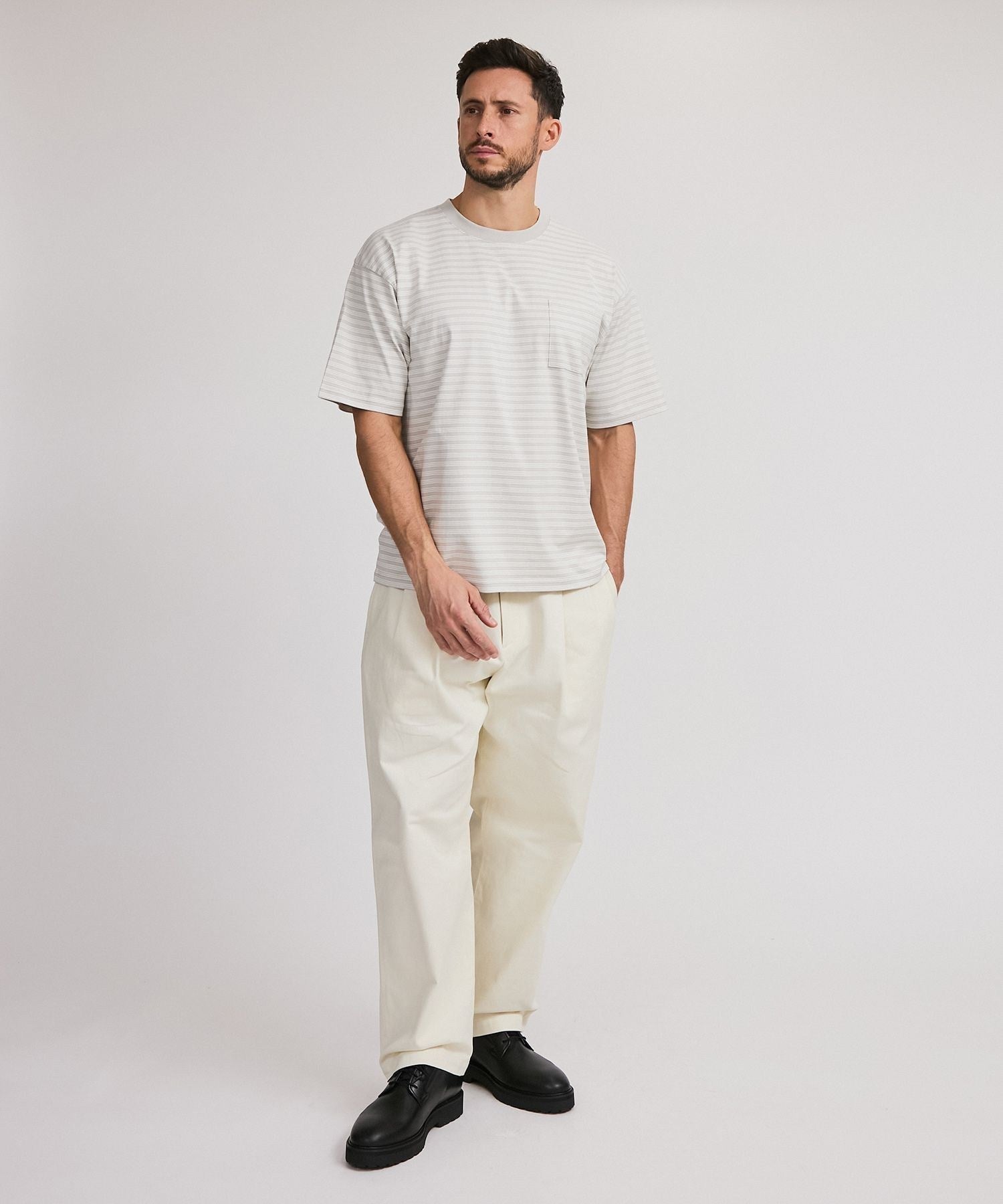 Multi Stripe Relax SS Tee