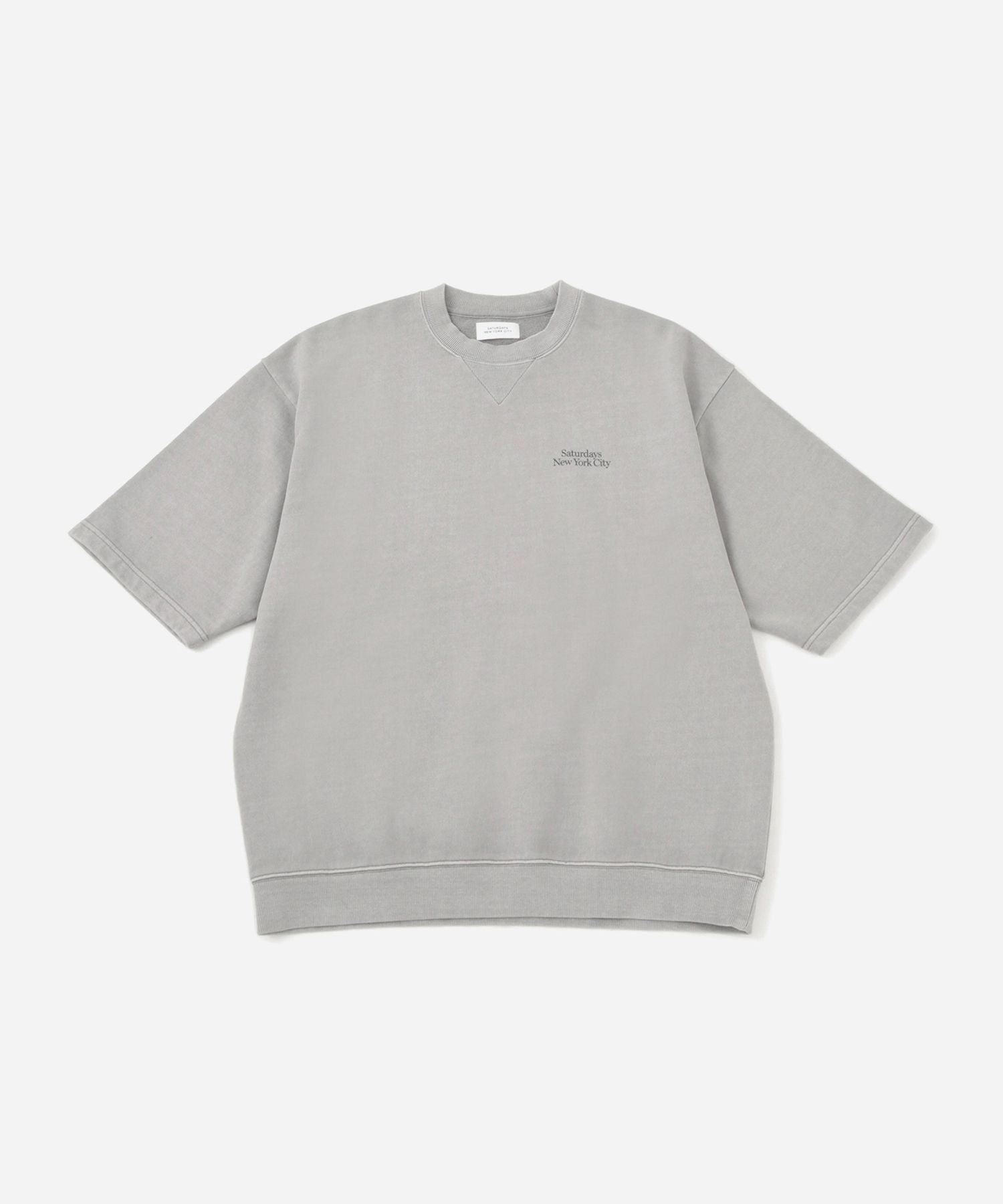 【ブラック（01）】Elliott Pigment Dye SS Sweat Elliott Pigment Dye SS Sweat | Saturdays NYC Japan